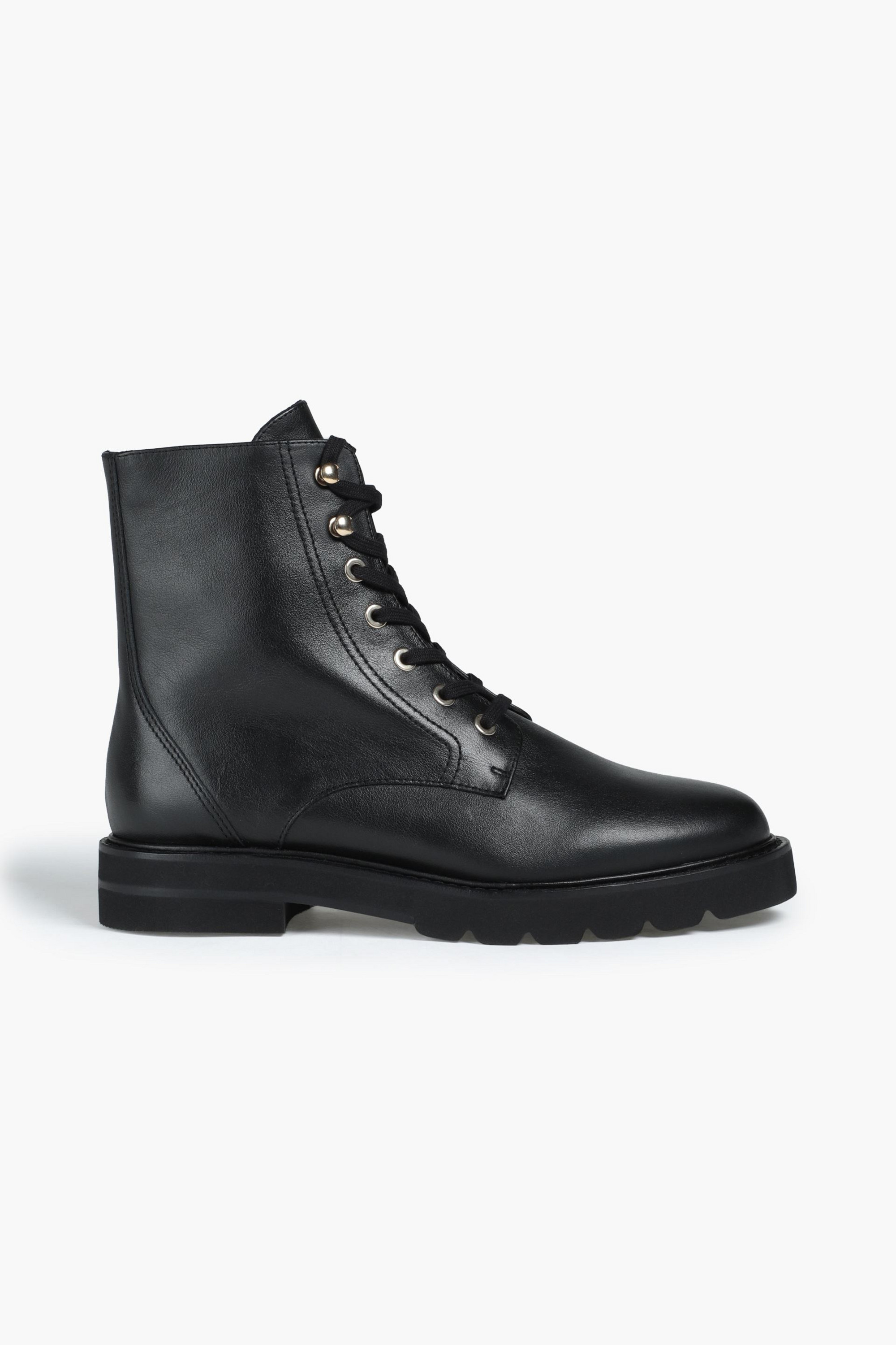 Stuart Weitzman Mila leather combat boots