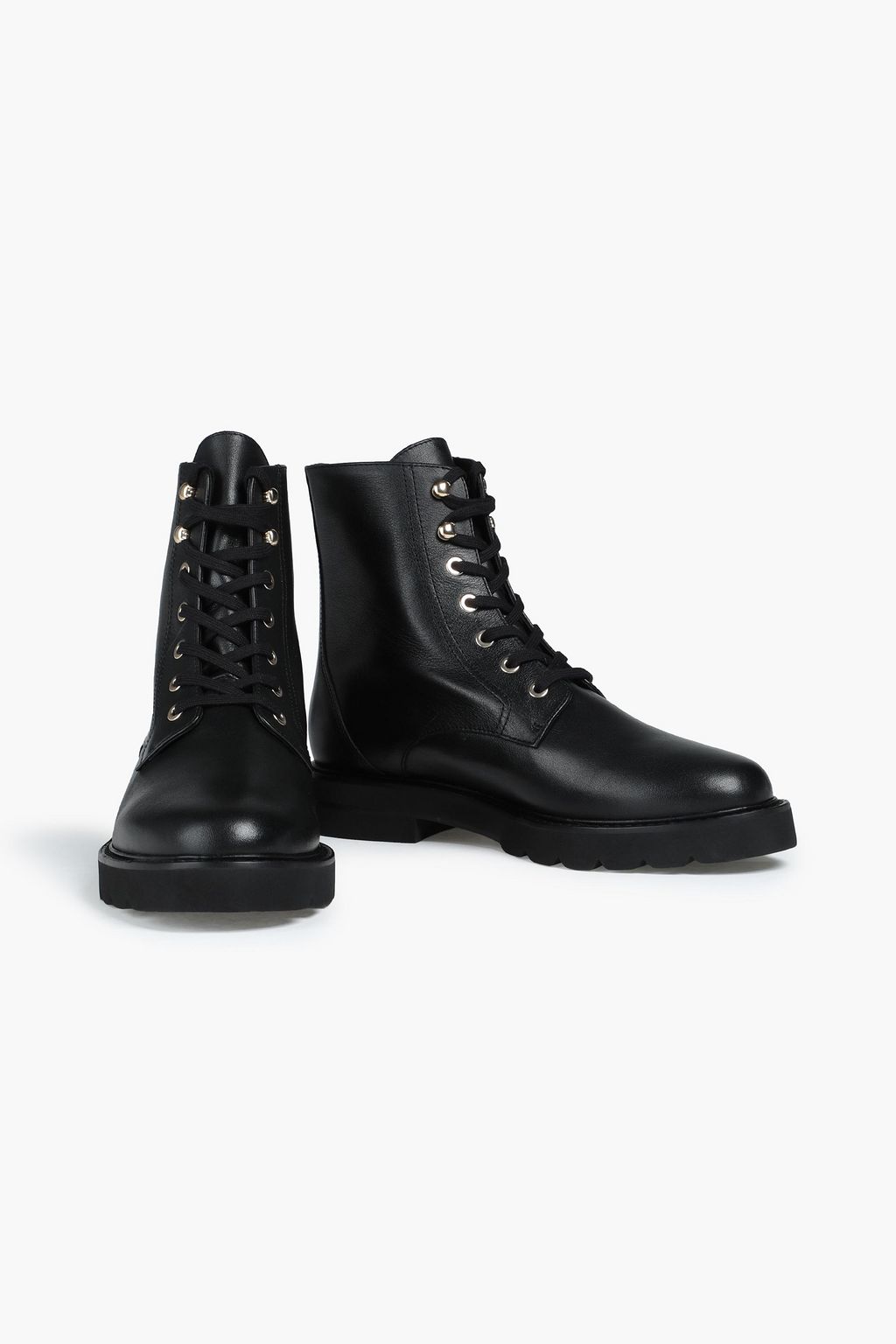 STUART WEITZMAN Mila leather combat boots