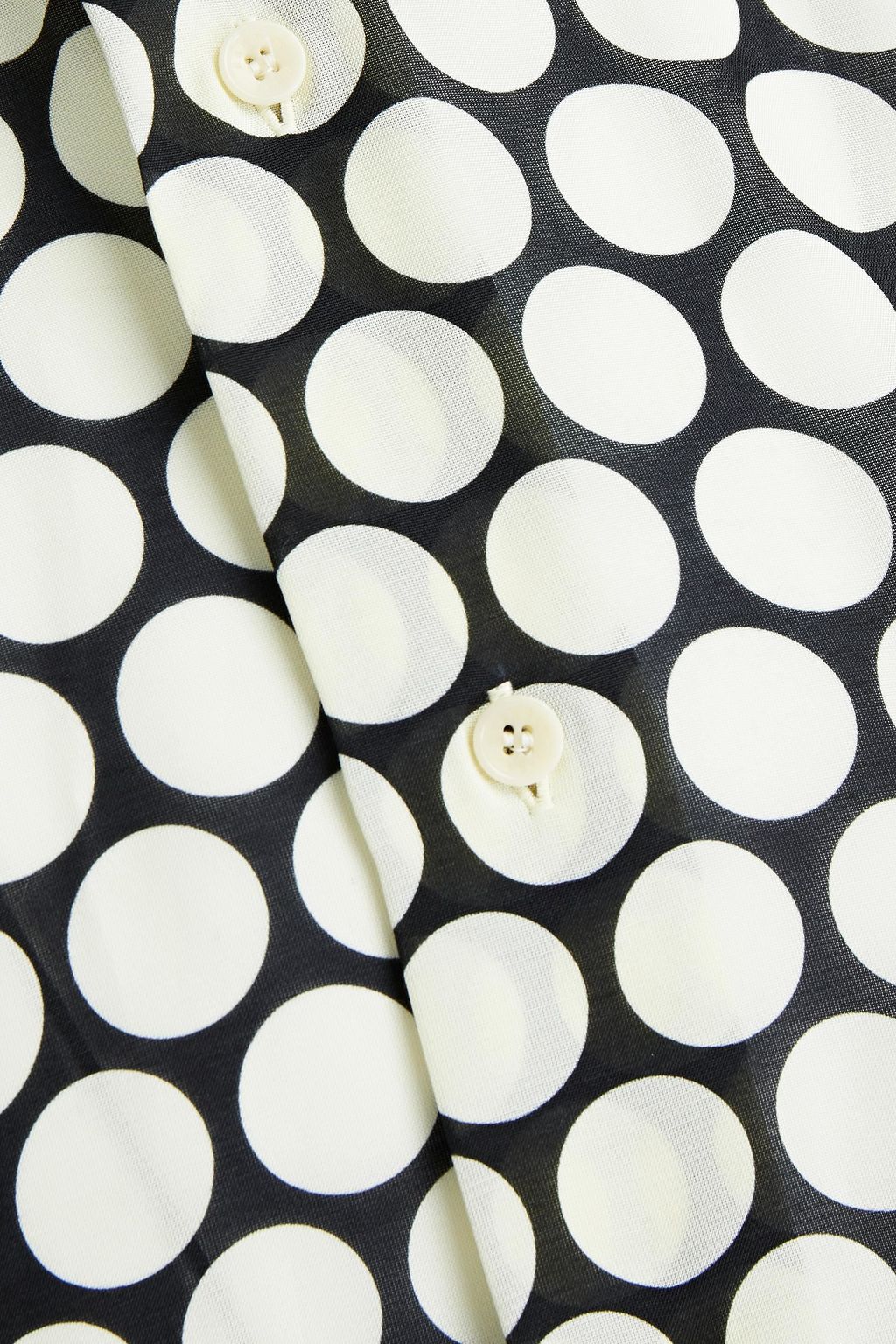 SANDRO Polka-dot Lyocell-blend shirt
