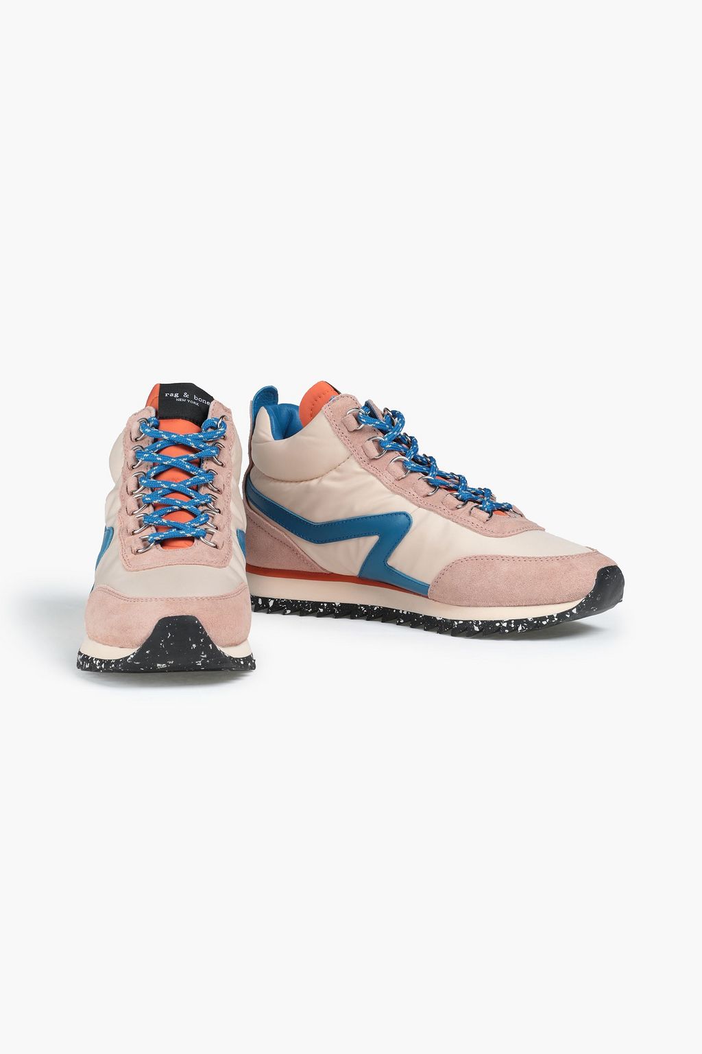 RAG & BONE Retro Hiker suede-paneled recycled shell sneakers