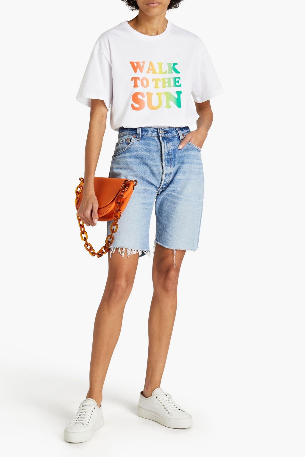 SANDRO Walter printed cotton-jersey T-shirt
