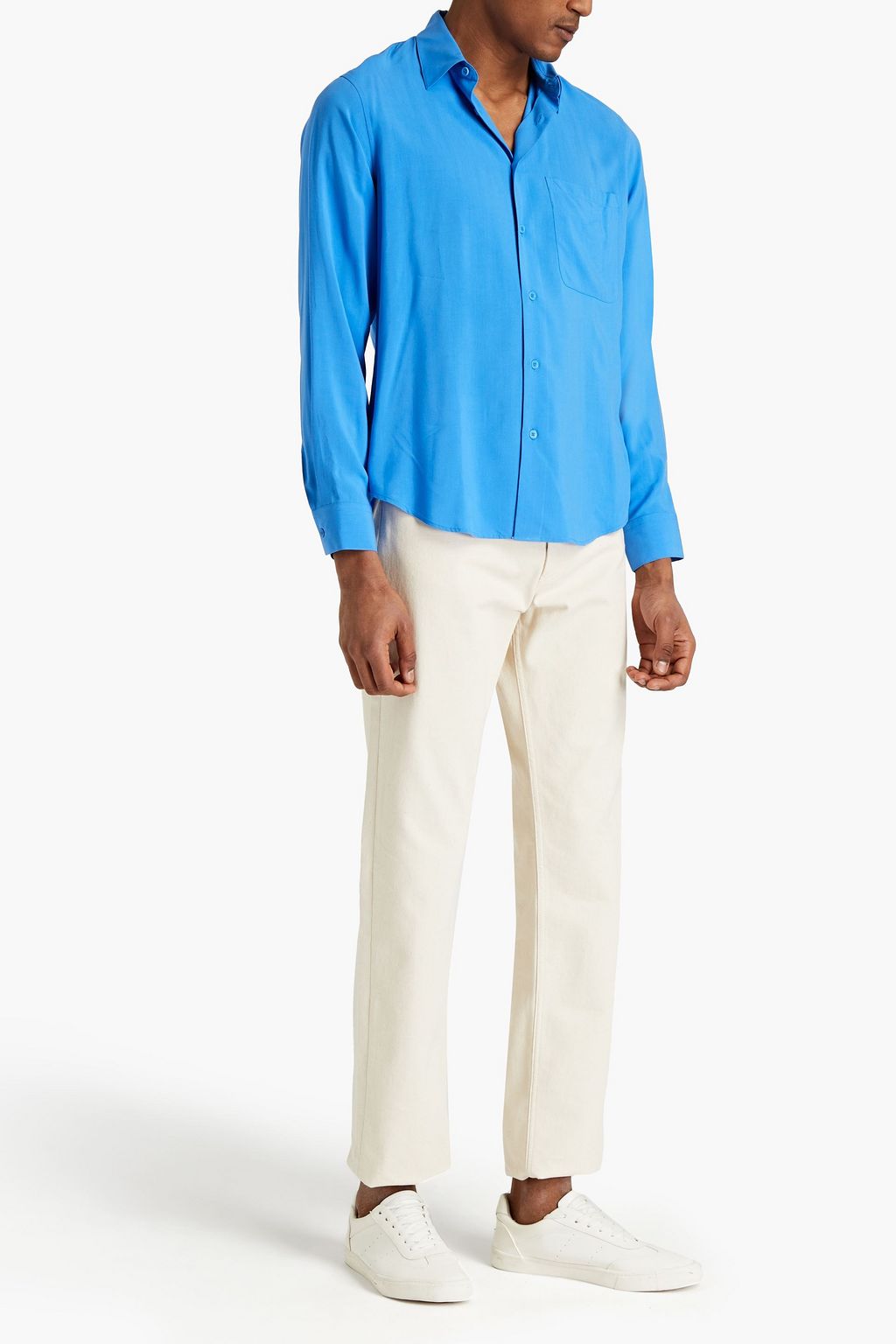 SANDRO Charlie twill shirt