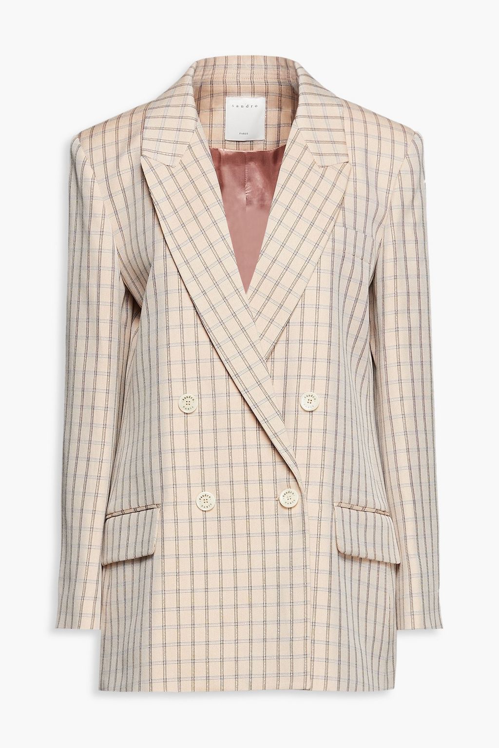Sandro on sale checked blazer