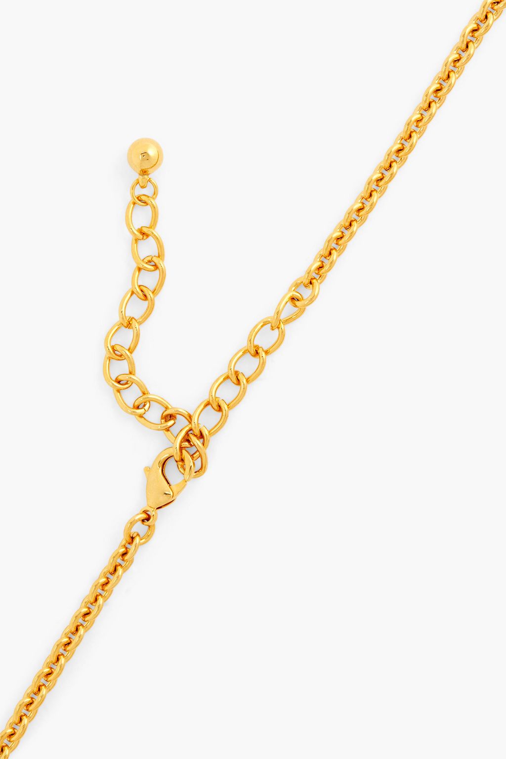 KENNETH JAY LANE 22-karat gold-plated necklace