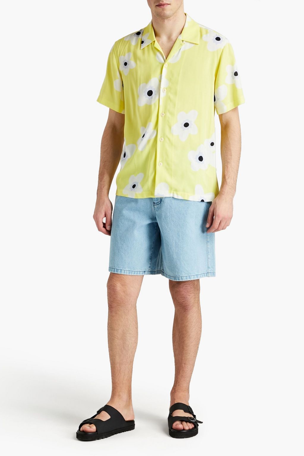 SANDRO Printed twill shirt