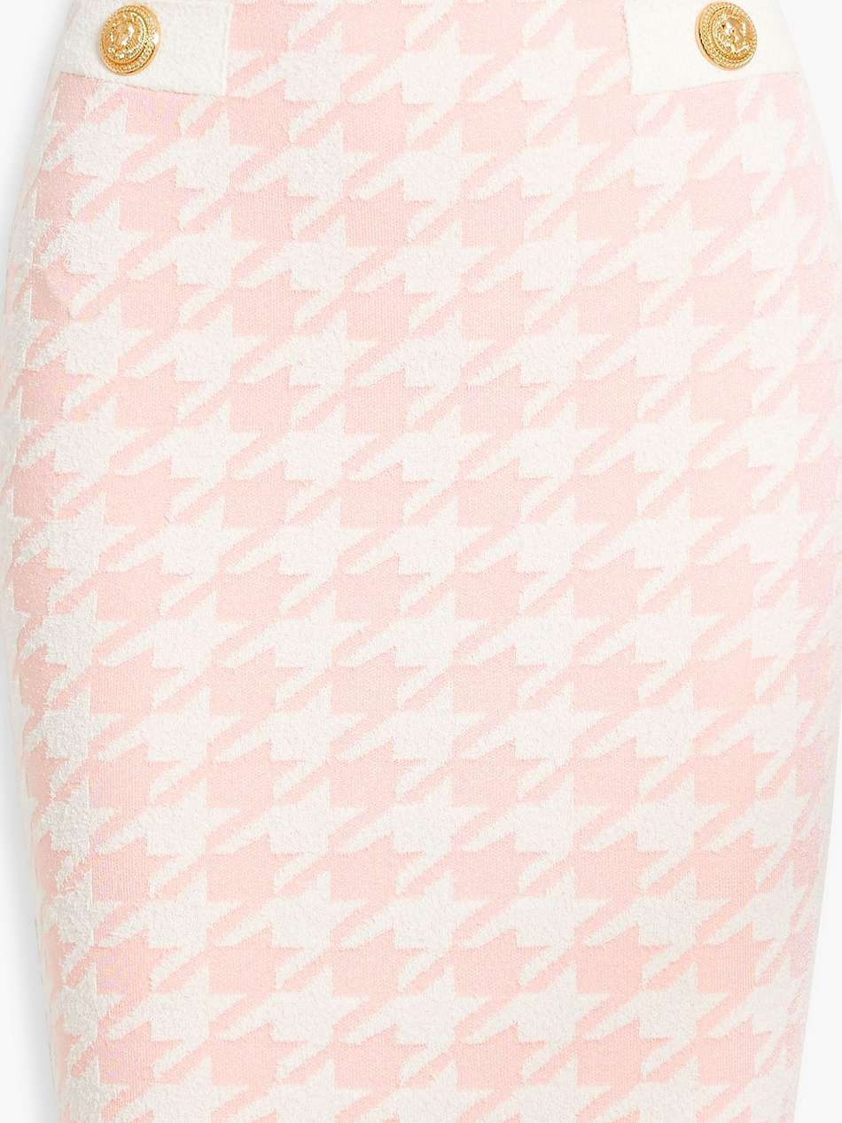 jacquard-knit pencil skirt