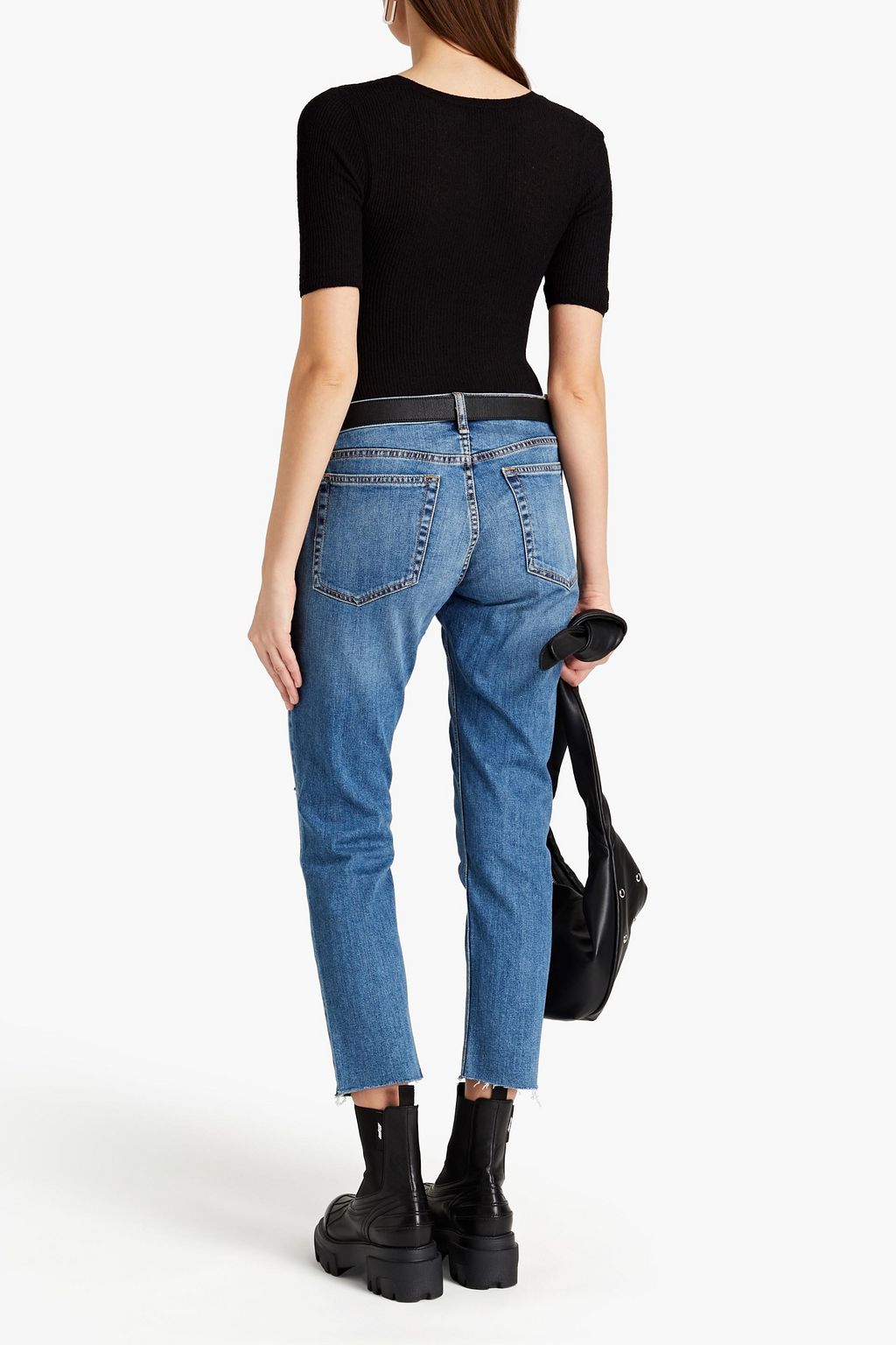 RAG & BONE Sunny ribbed cotton-blend top