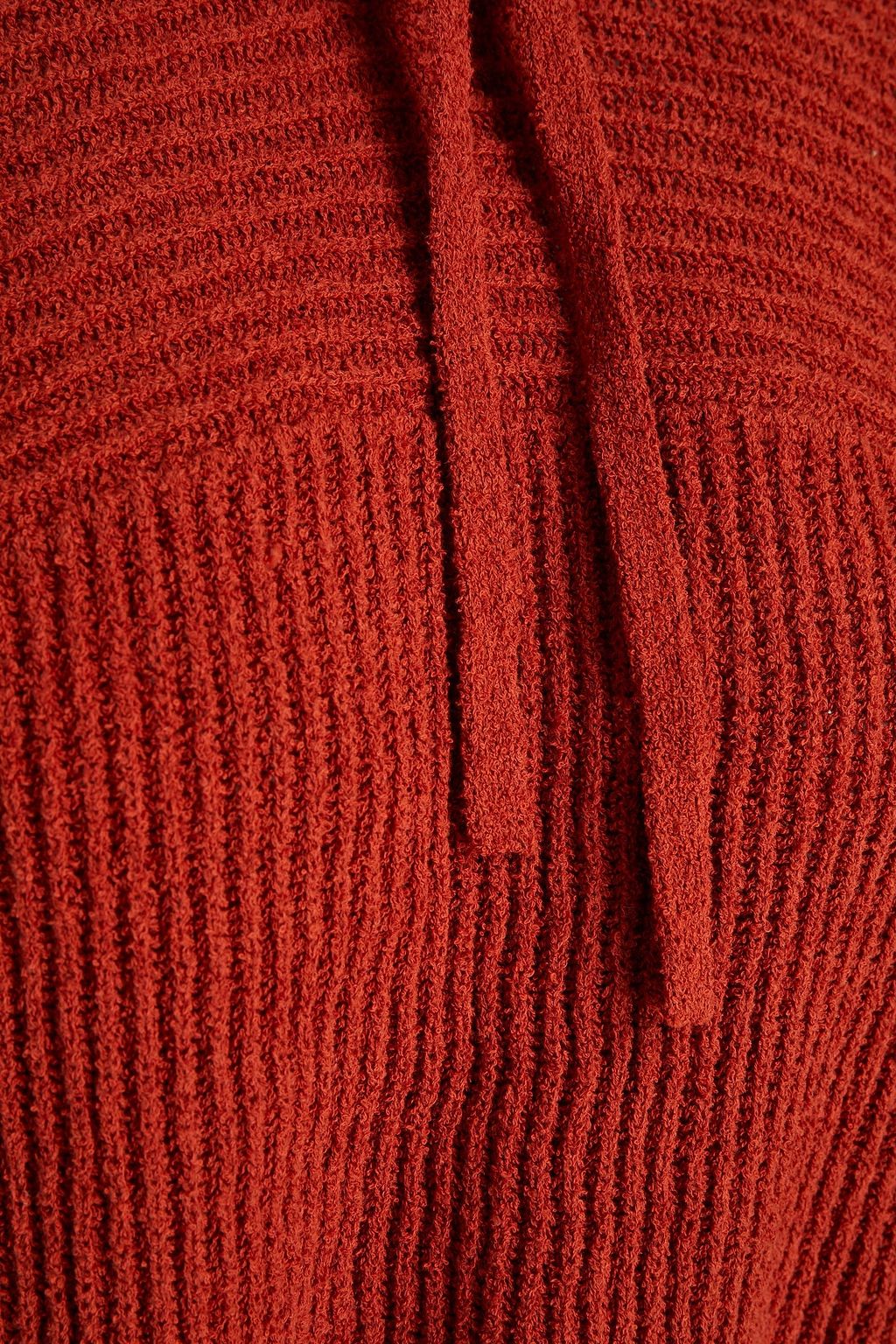 RAG & BONE Sunny ribbed organic cotton-blend hoodie
