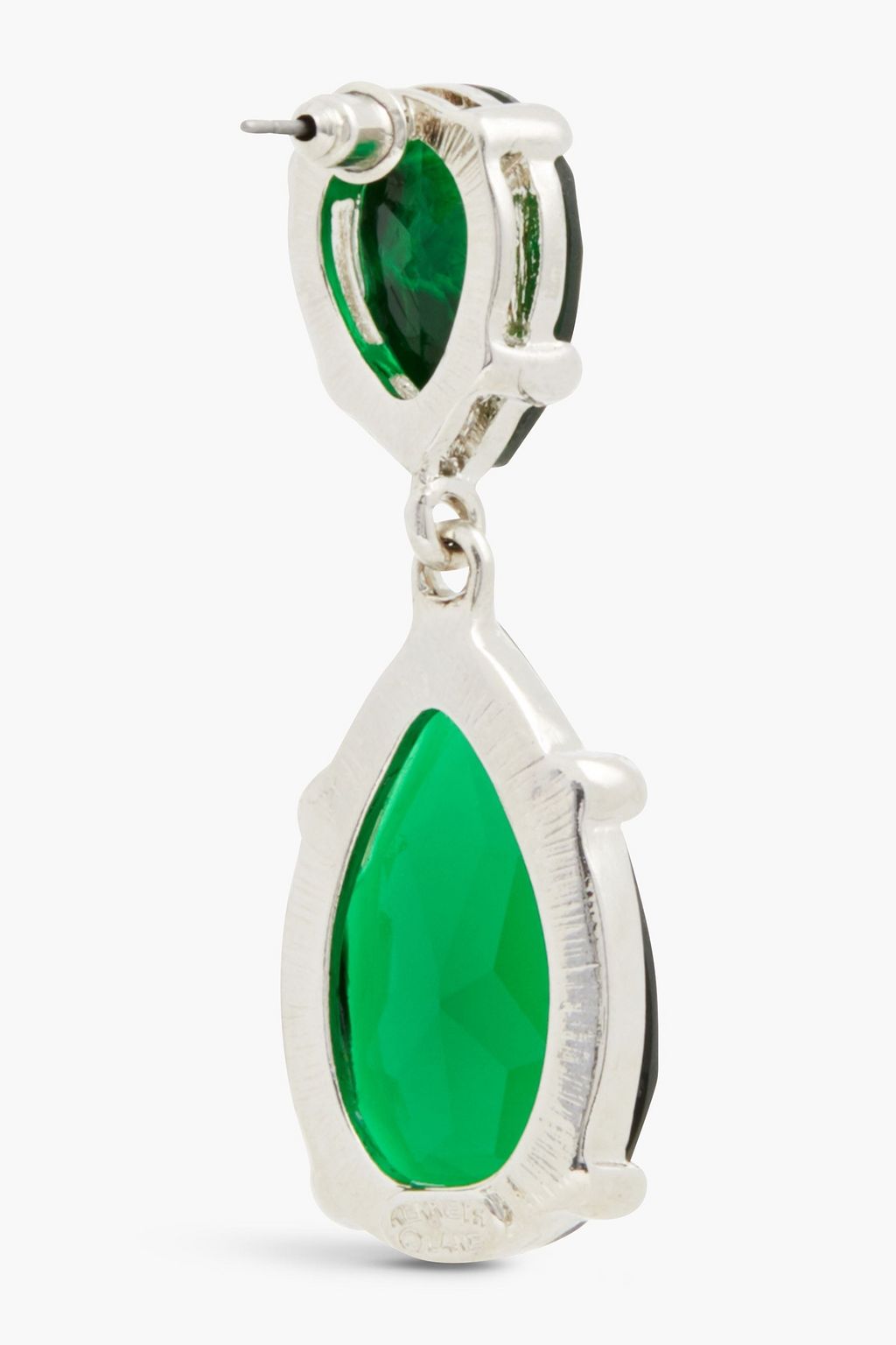 KENNETH JAY LANE Silver-tone crystal earrings