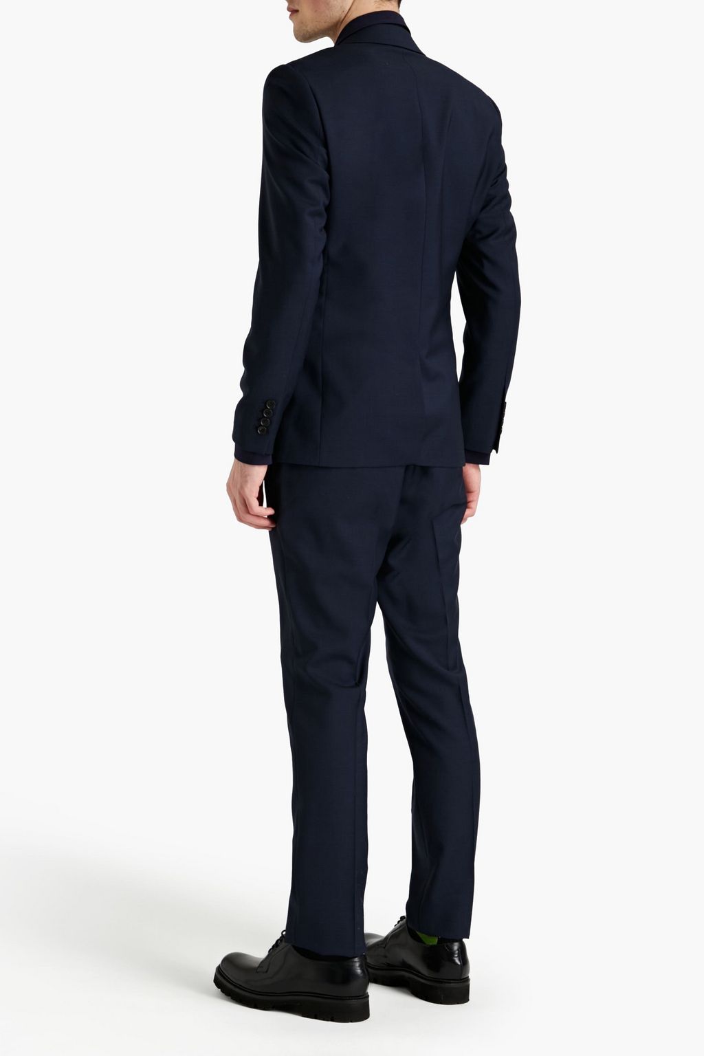 SANDRO Marine wool-crepe suit jacket