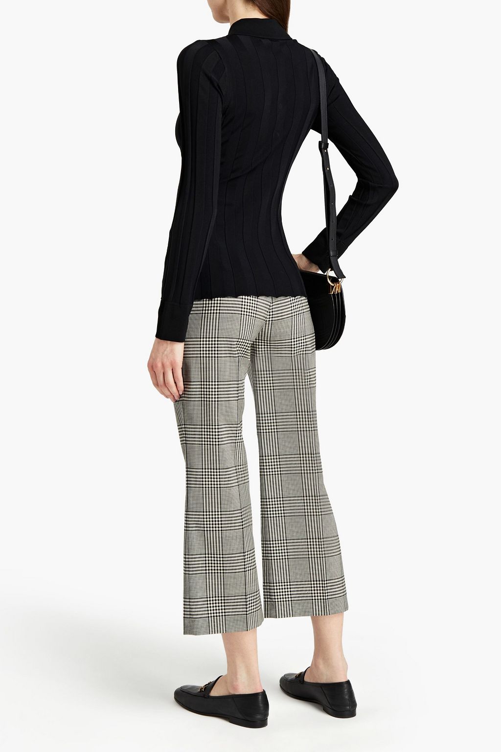 SANDRO Aurel ribbed-knit shirt