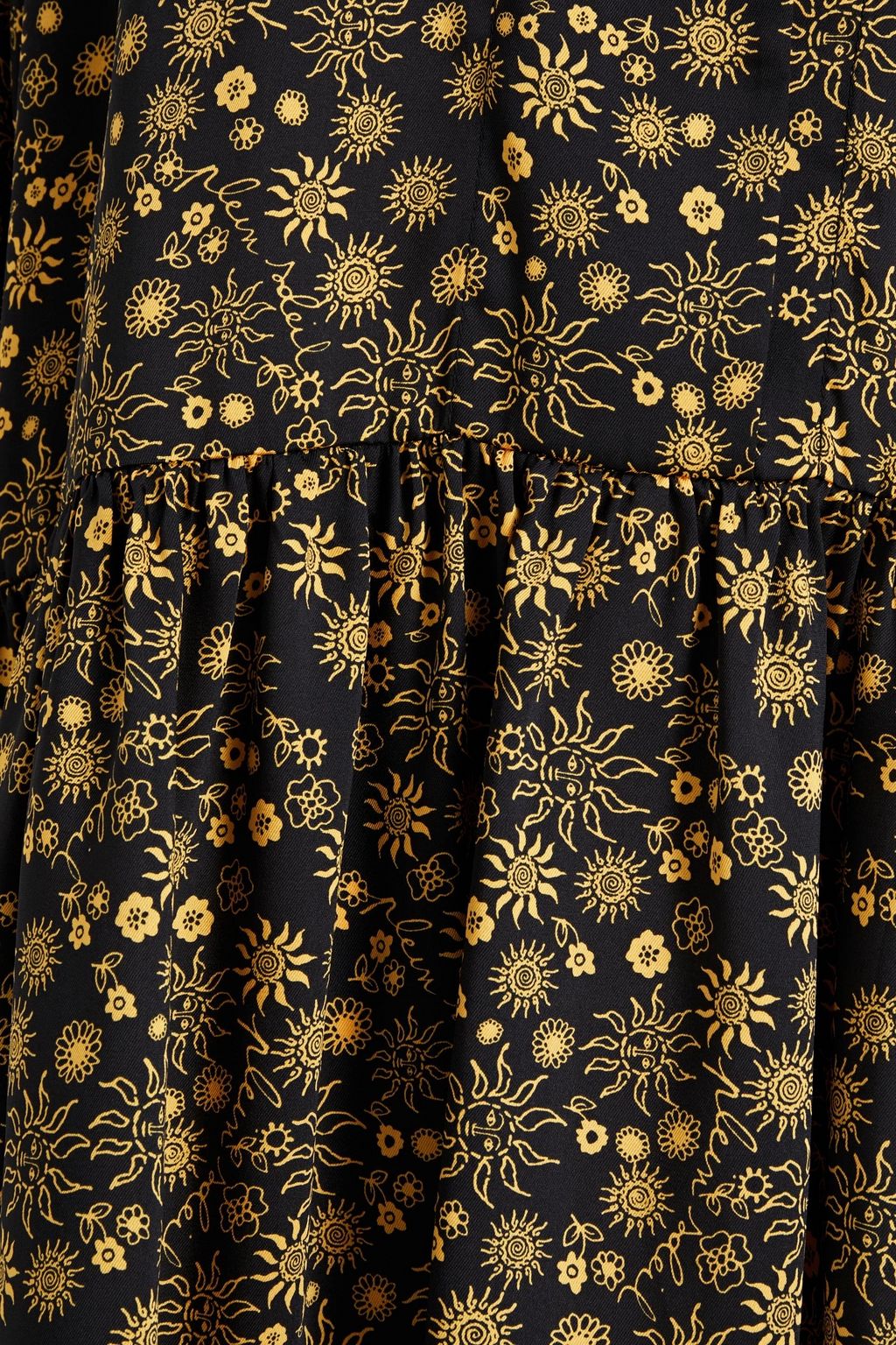 SANDRO Chlea printed satin-twill mini dress