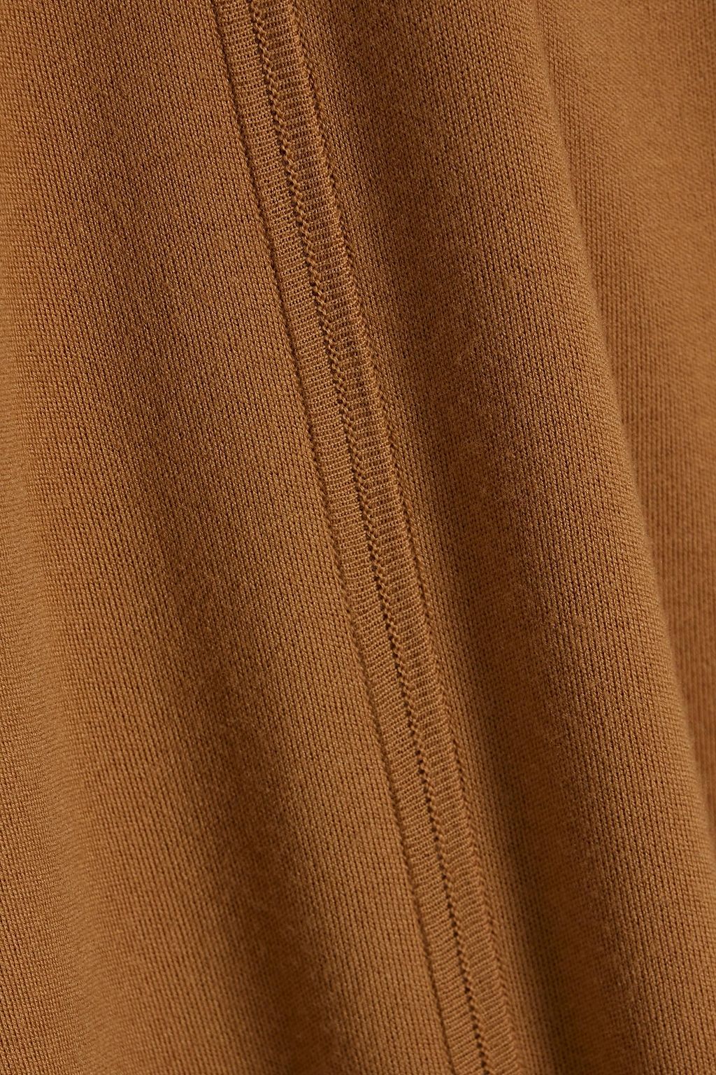 SAINT LAURENT Gathered wool midi dress