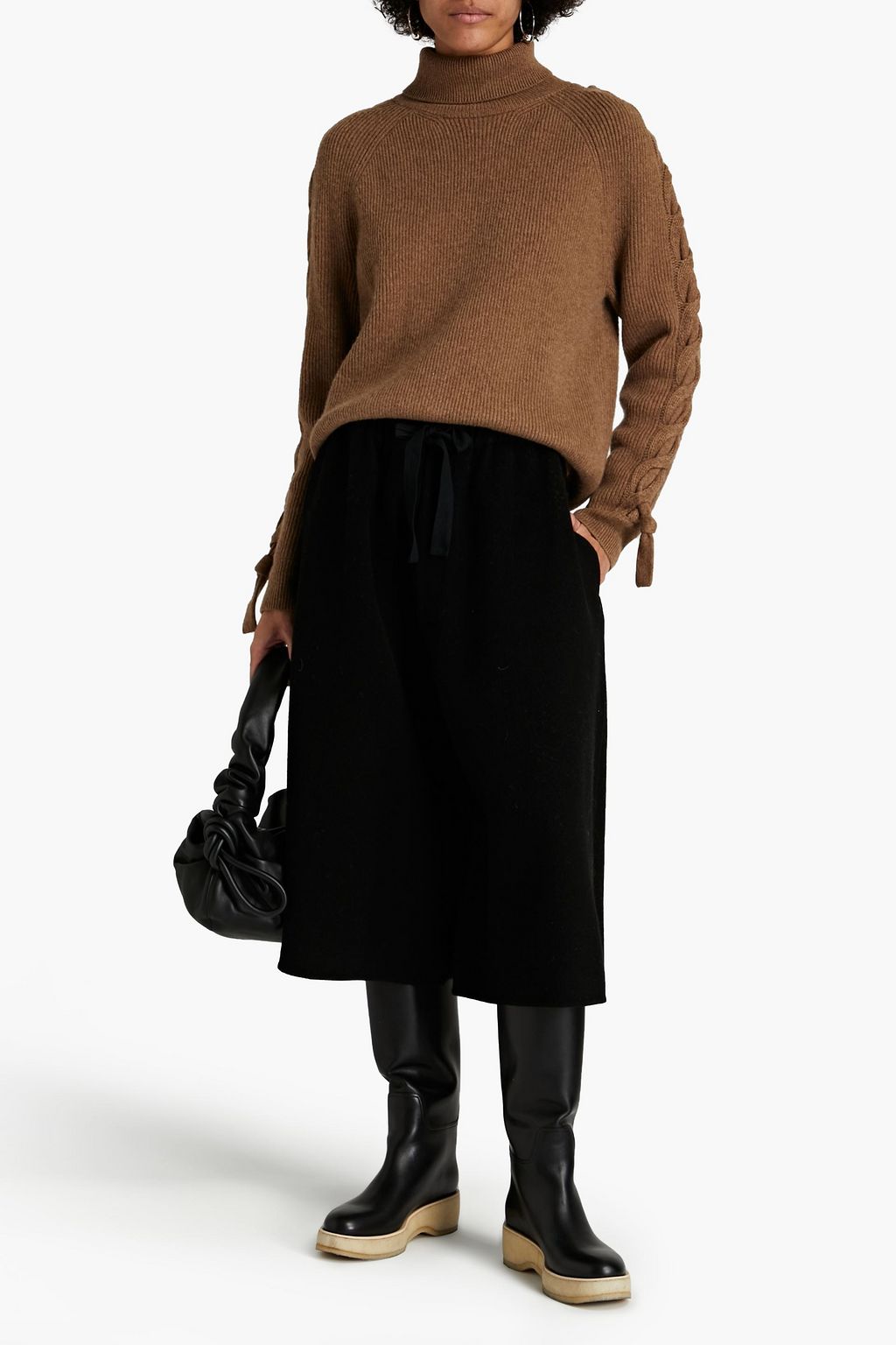 JW ANDERSON Wool-felt culottes