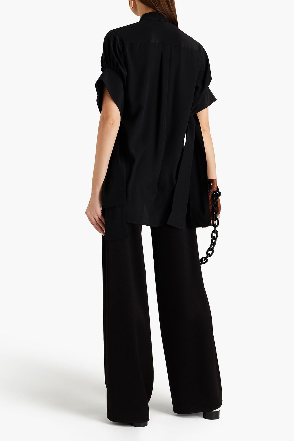 JW ANDERSON Silk-crepe shirt