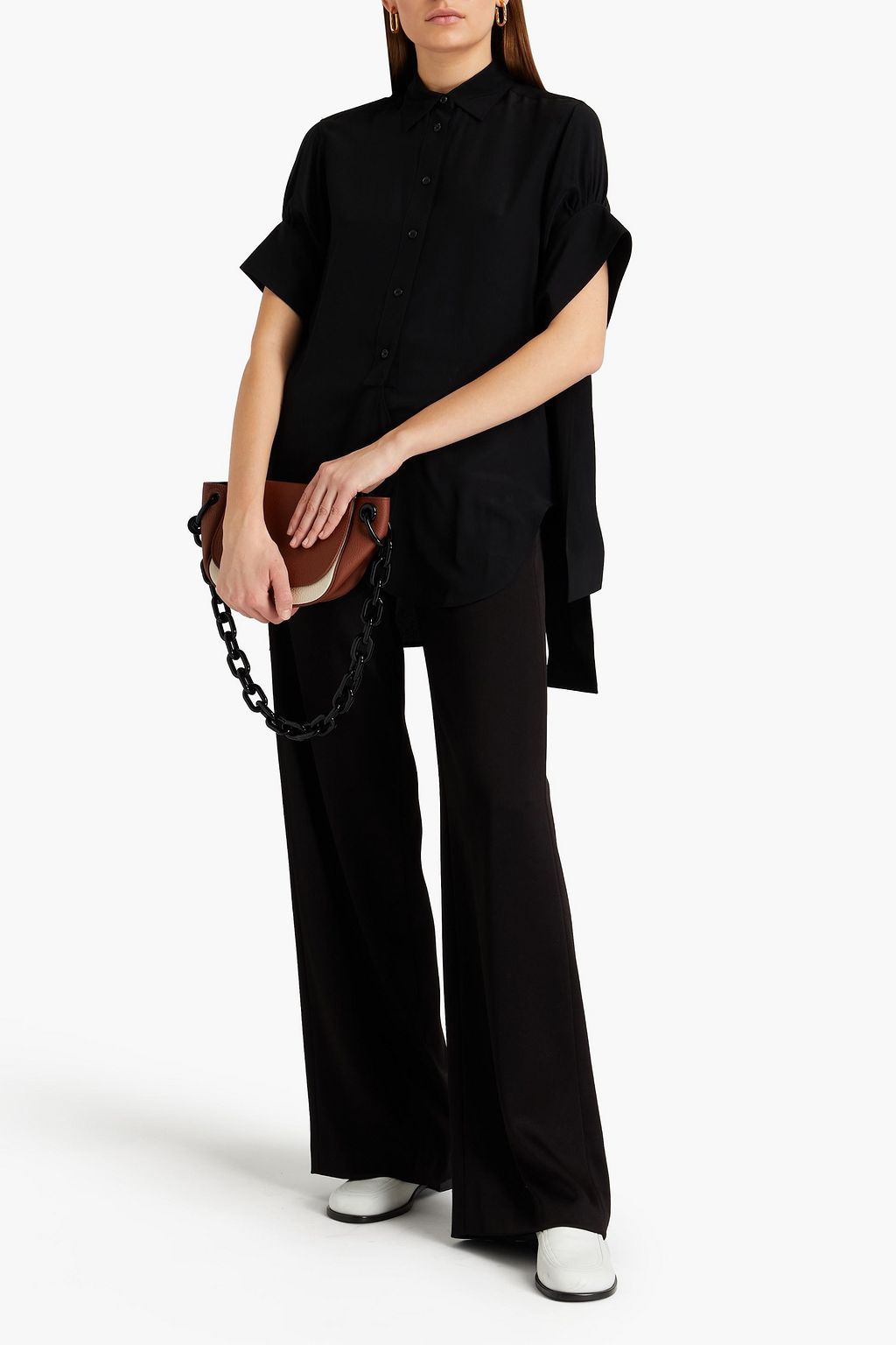 JW ANDERSON Silk-crepe shirt