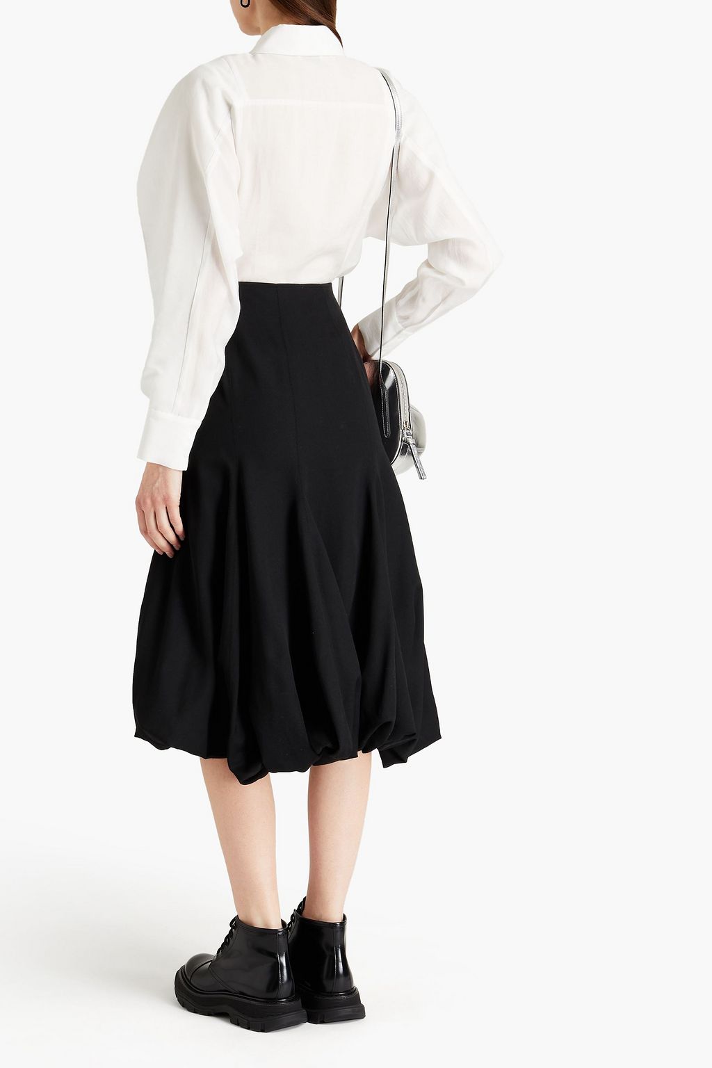 JW ANDERSON Wool-twill midi skirt