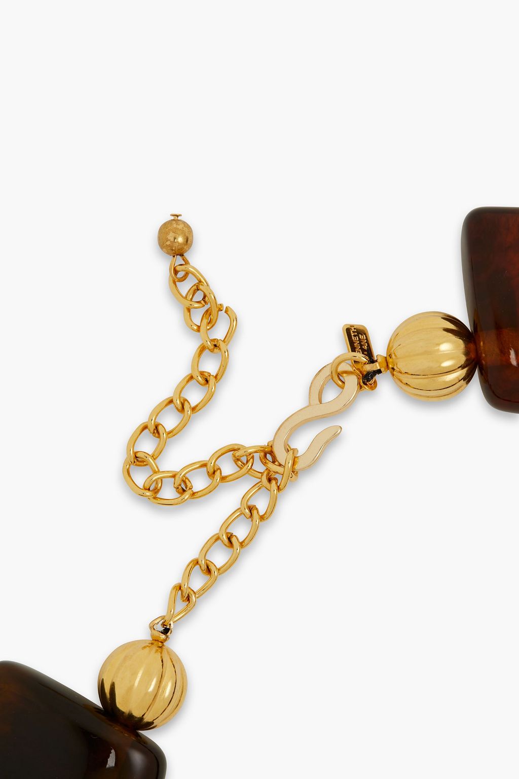 KENNETH JAY LANE Gold-plated stone necklace