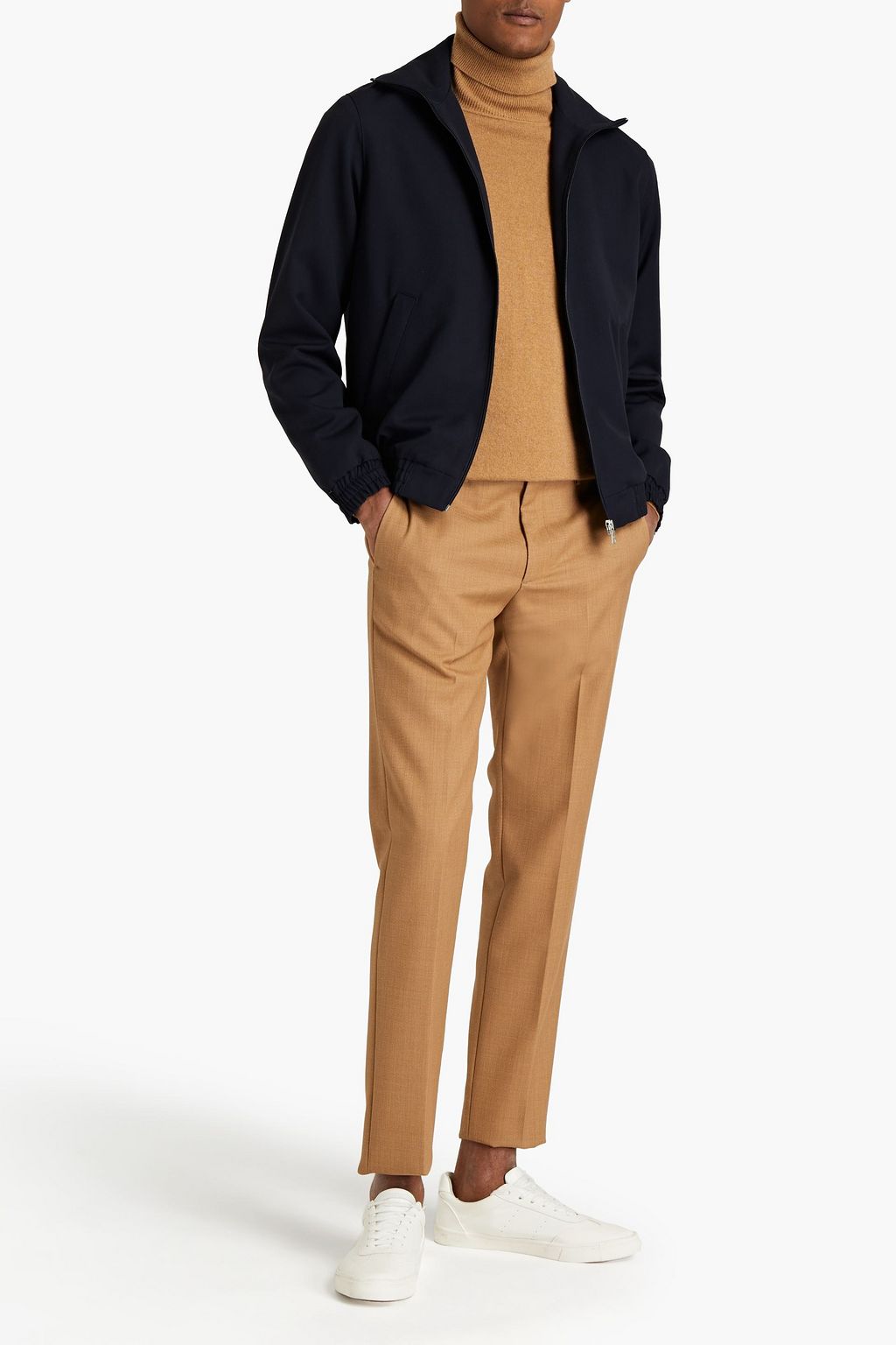 SANDRO Saturn wool-twill jacket