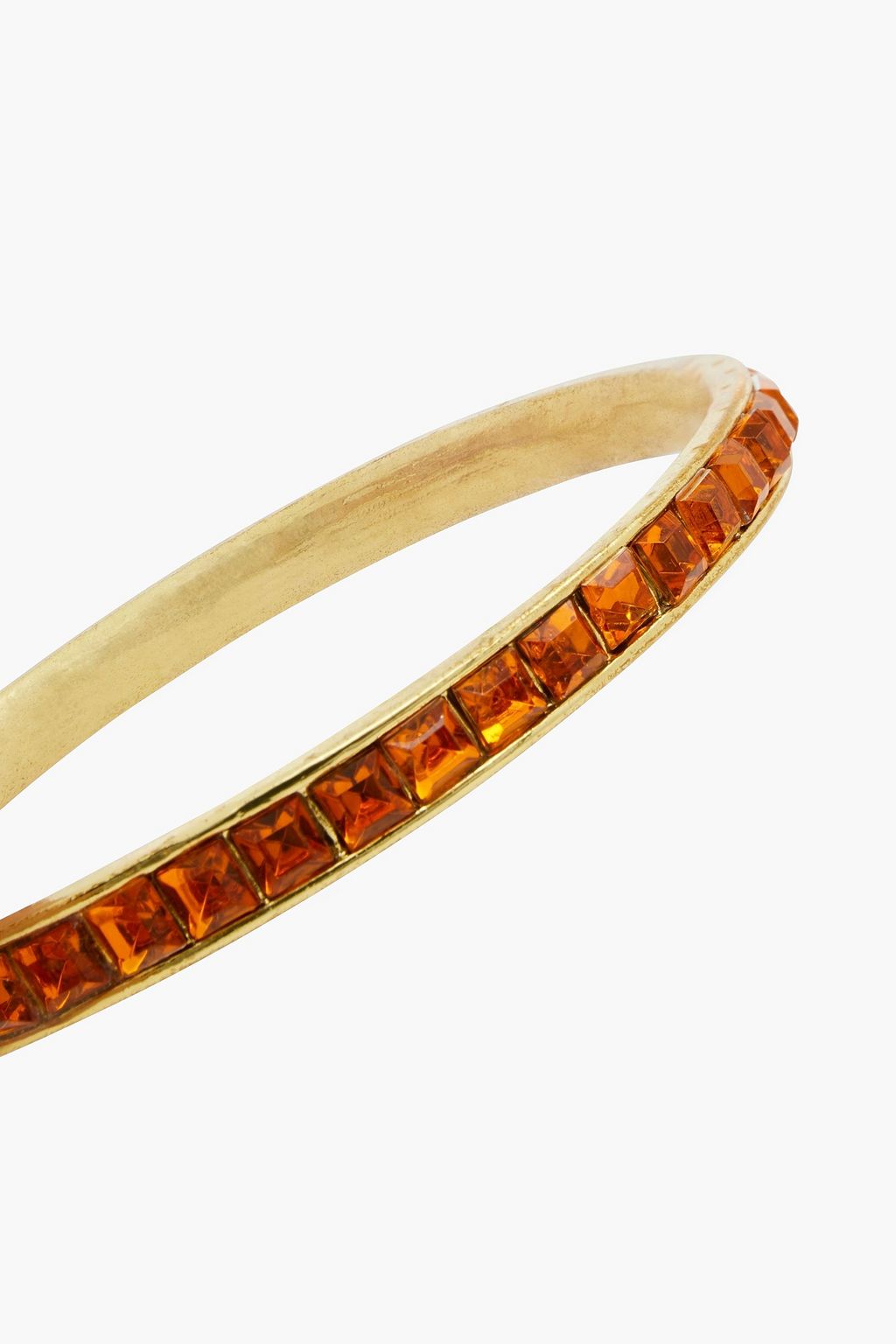 KENNETH JAY LANE Gold-tone crystal bangle