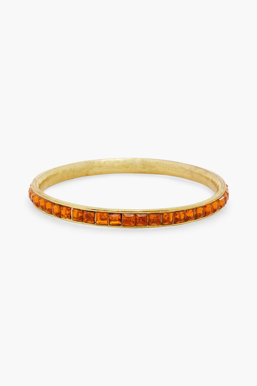 KENNETH JAY LANE Gold-tone crystal bangle