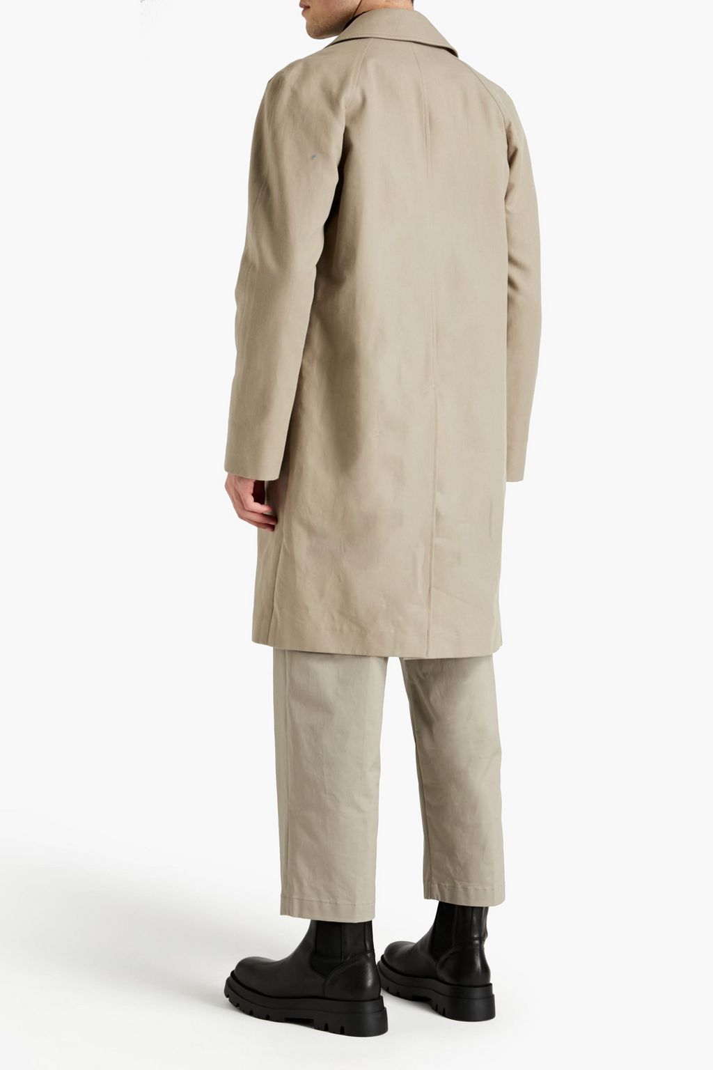 SANDRO Camden cotton-gabardine coat