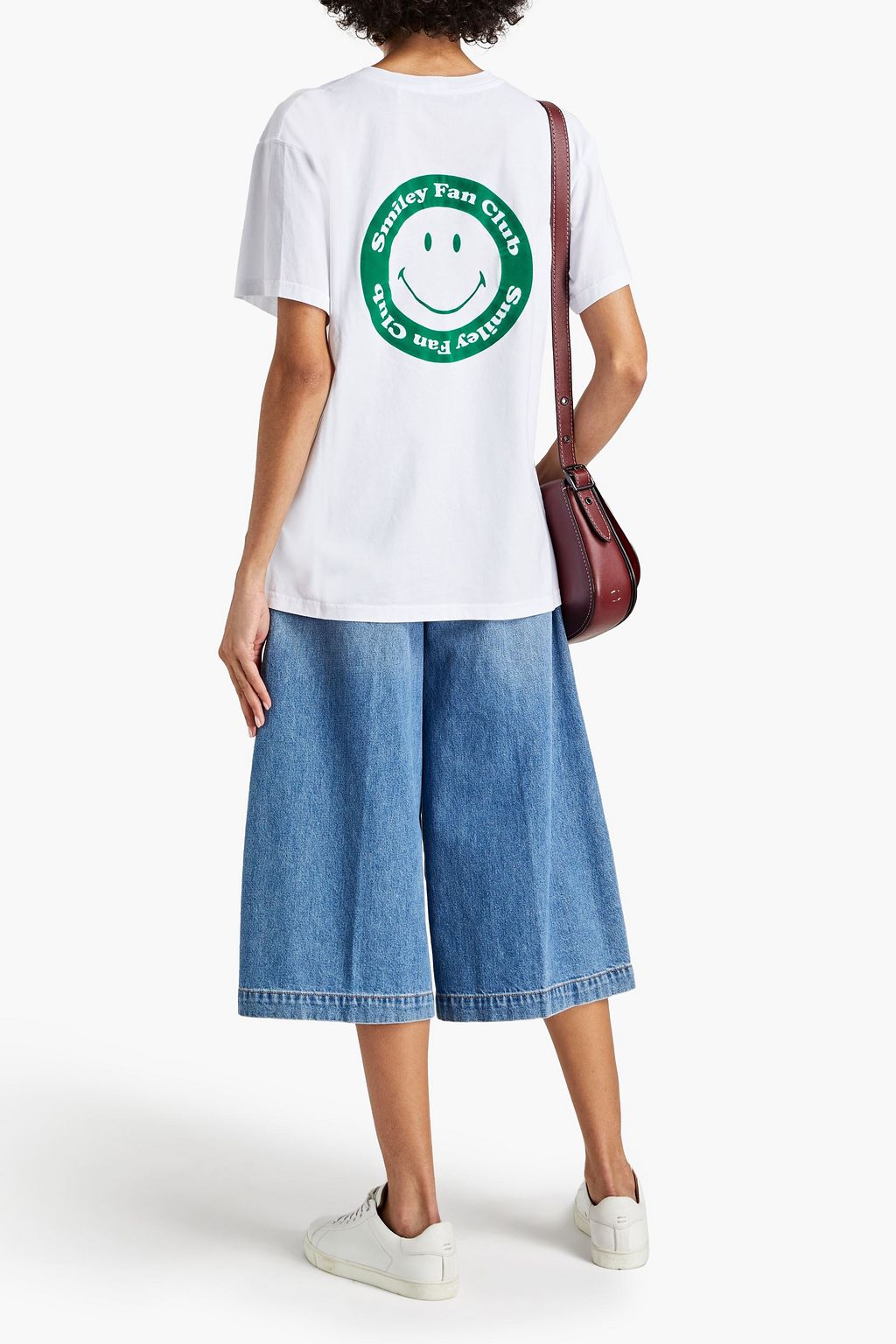 SANDRO Woody flocked cotton-jersey T-shirt