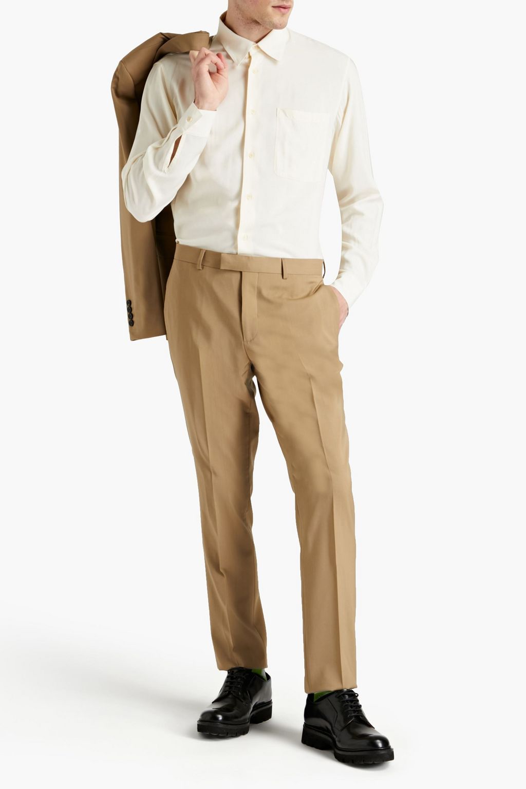 SANDRO Charlie twill shirt