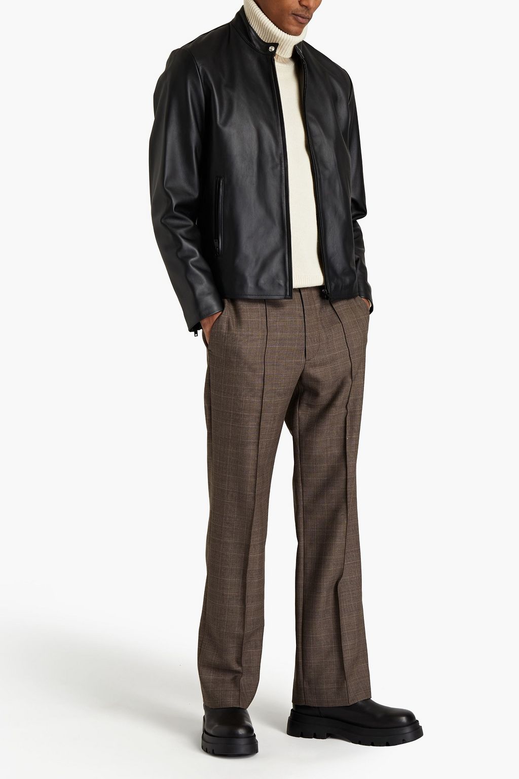 SANDRO Anthony leather jacket