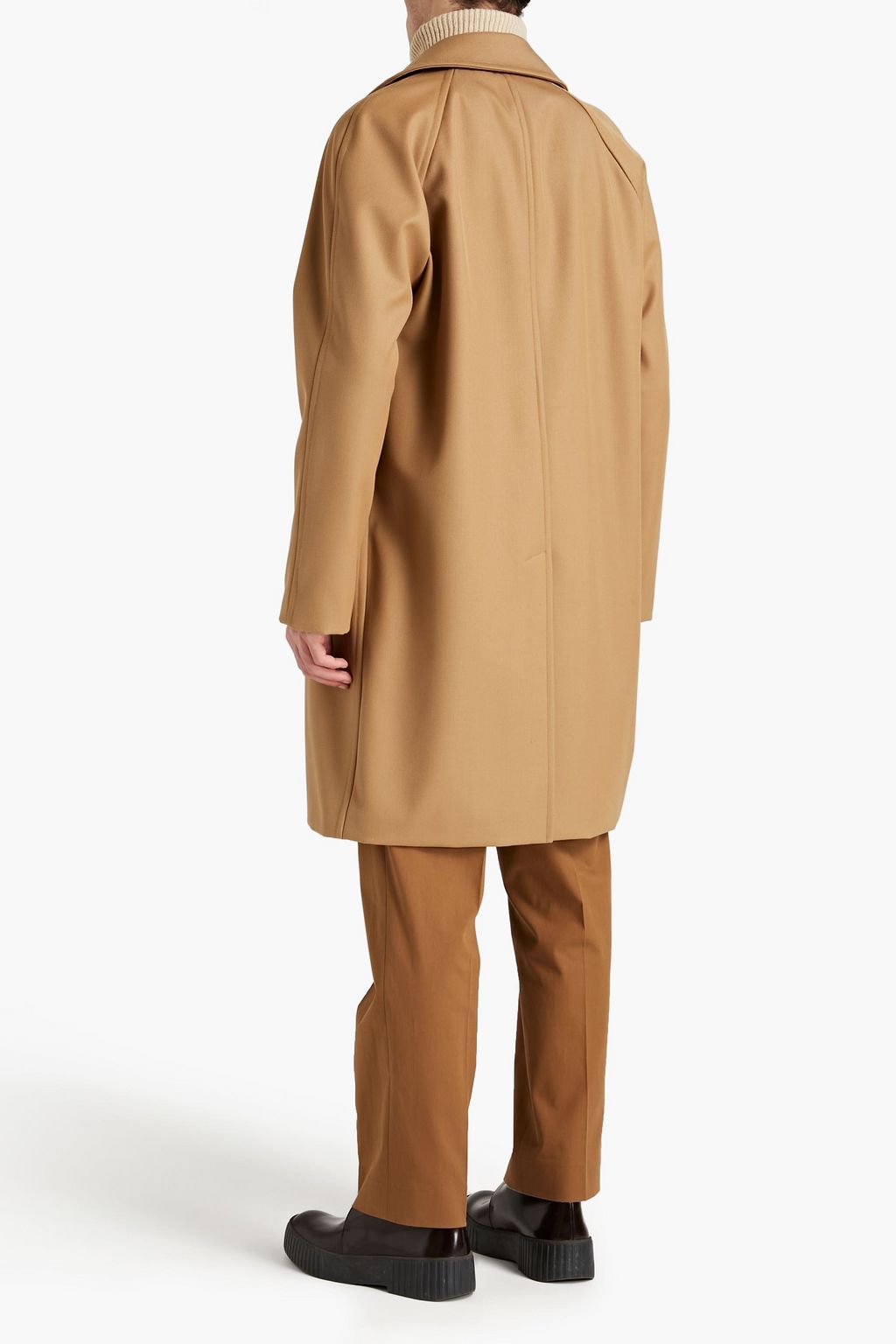 SANDRO Mantel aus Gabardine aus einer Wollmischung