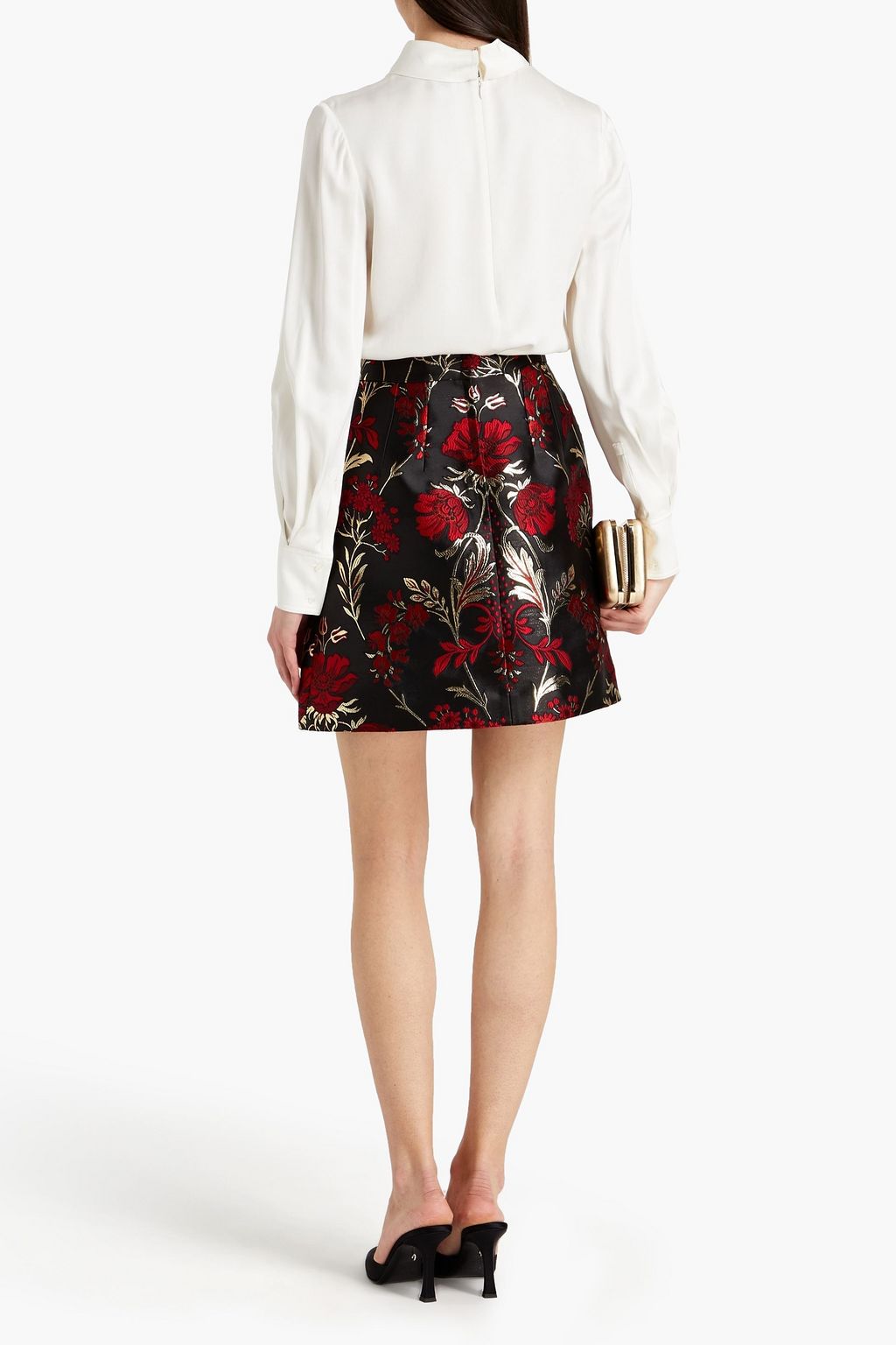 DOLCE&GABBANA Metallic brocade mini skirt