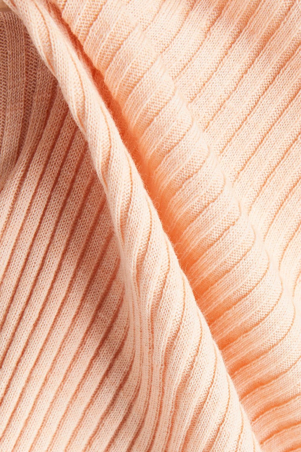 VINCE. Ribbed wool and cotton-blend sweater