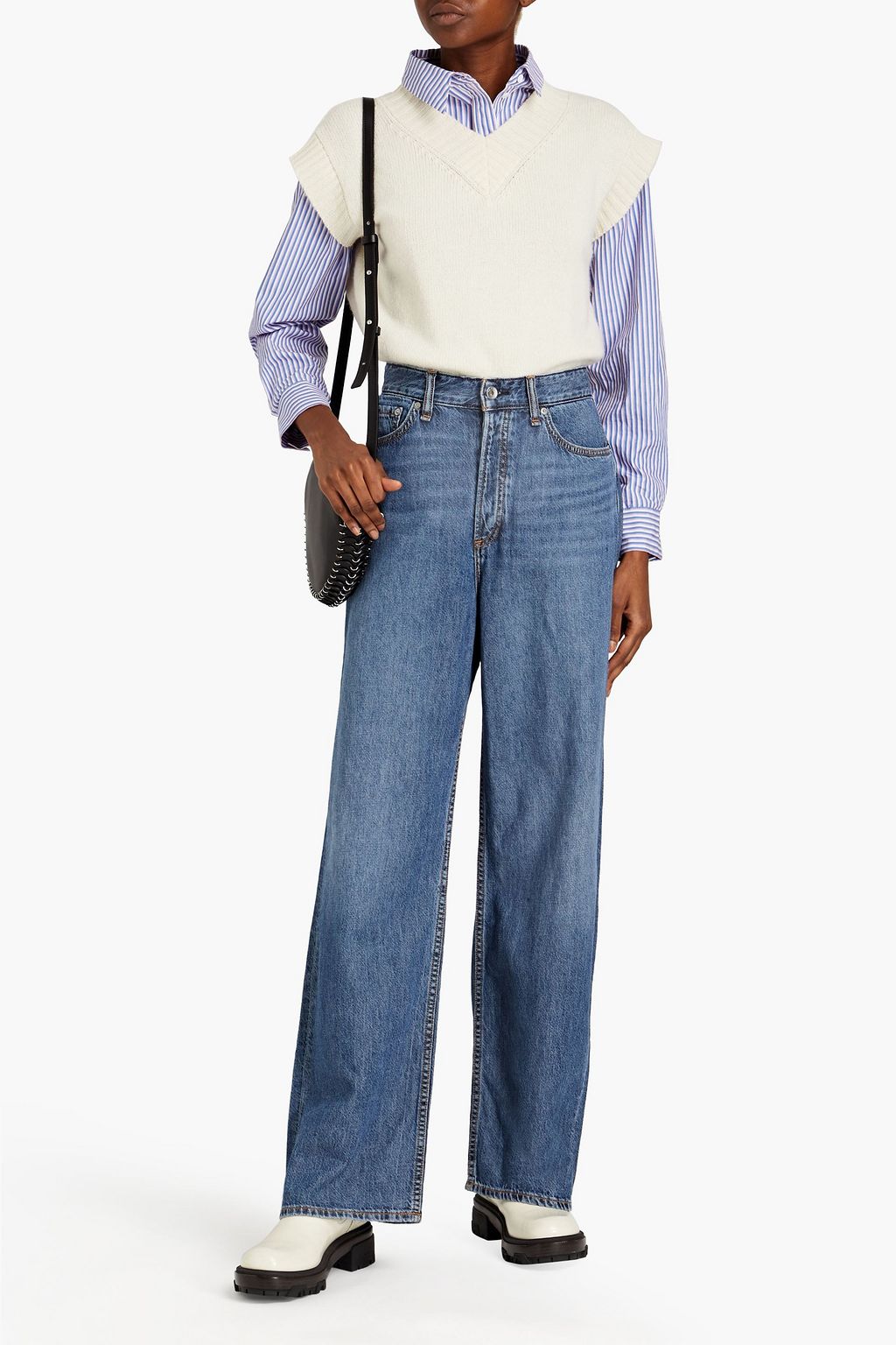 RAG & BONE Logan high-rise wide-leg jeans