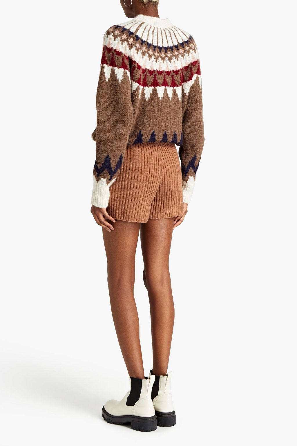 RAG & BONE リブ編みメリノウール混 ショートパンツ