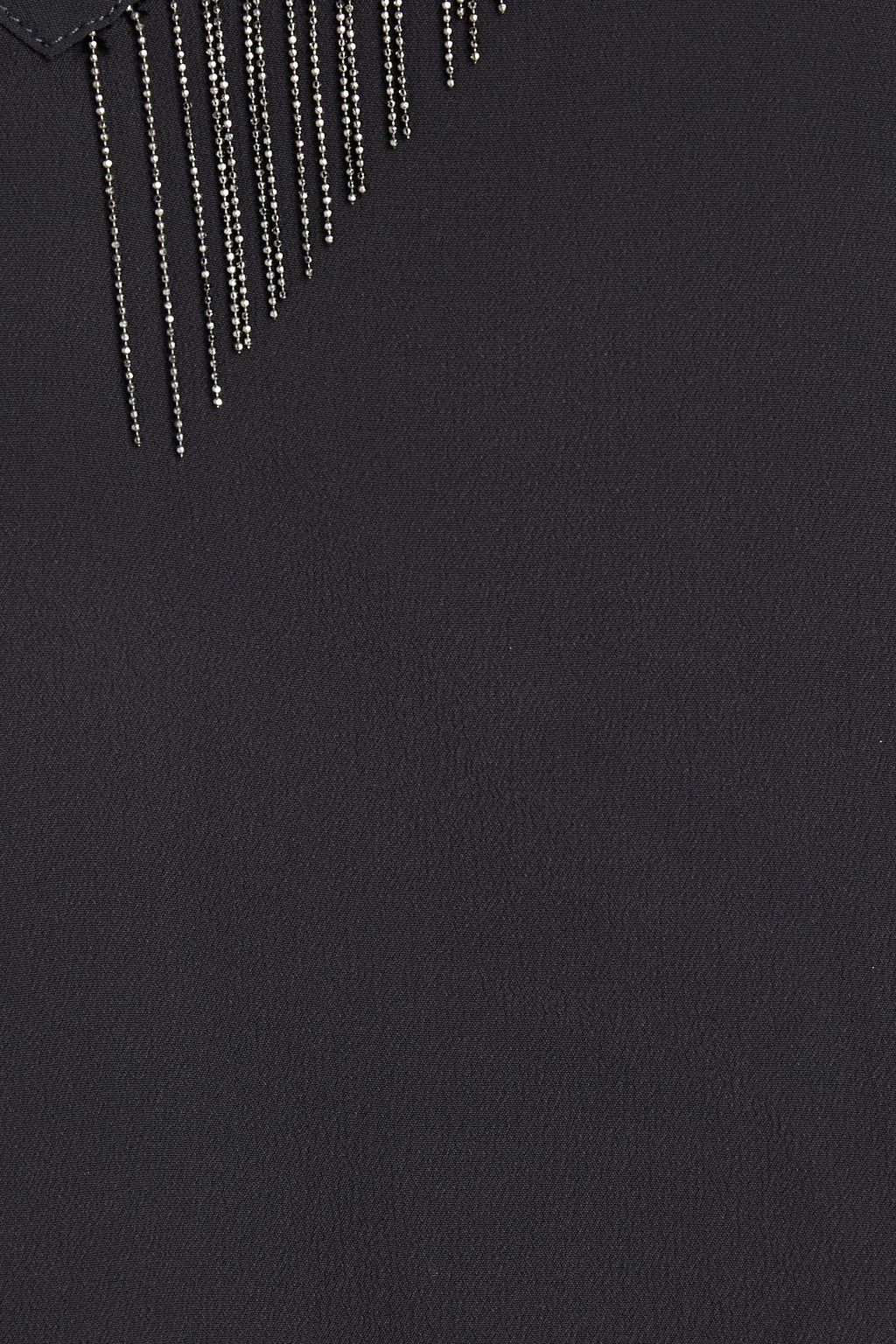 FABIANA FILIPPI Bead-embellished crepe de chine top