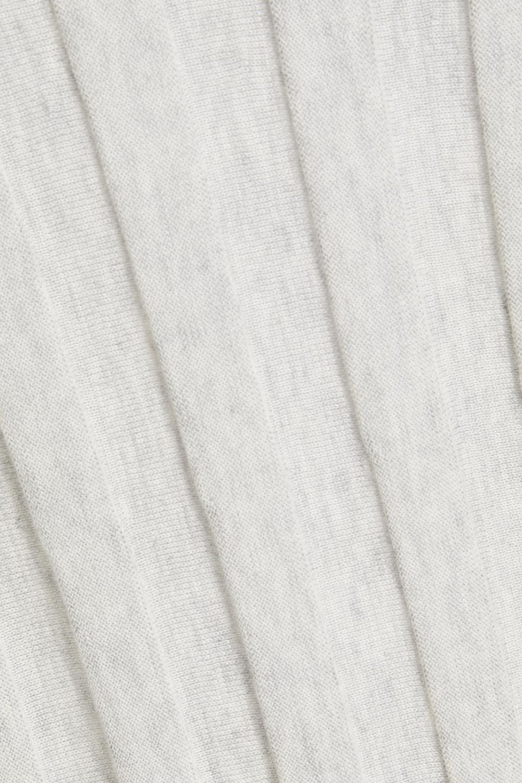 FABIANA FILIPPI Mélange ribbed silk and cotton-blend sweater