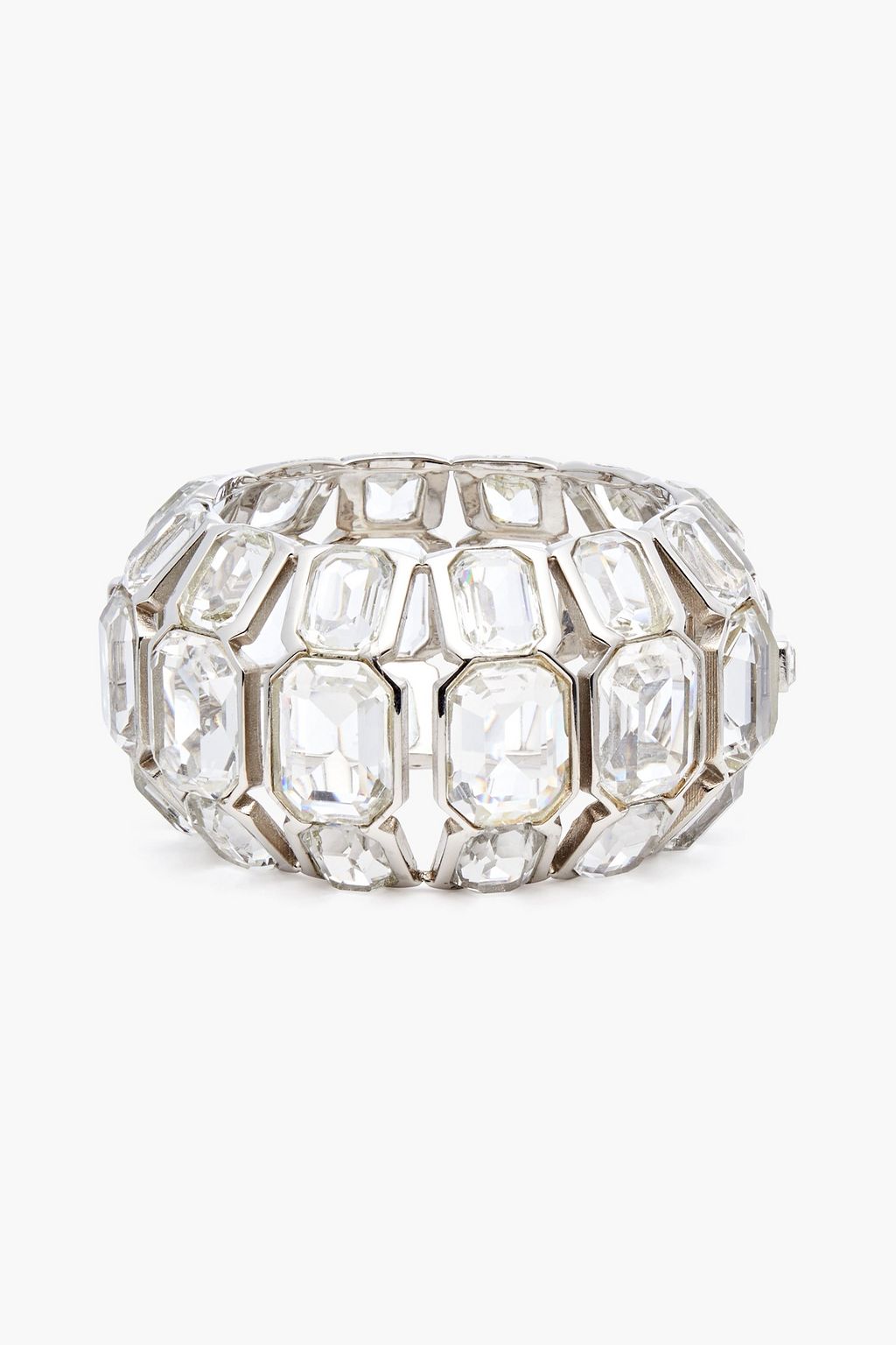 MCQUEEN Silver-tone crystal cuff