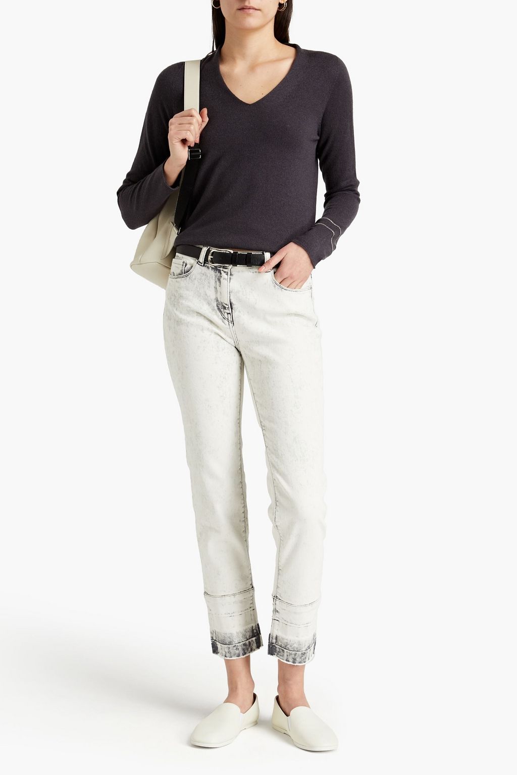 FABIANA FILIPPI Bead-embellished cashmere sweater