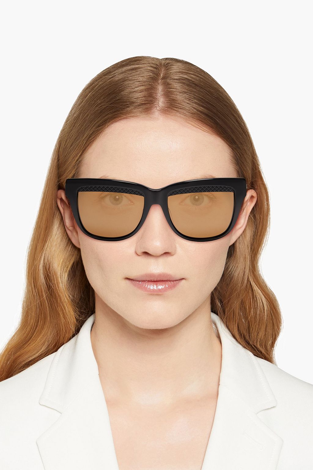 BOTTEGA VENETA D-frame tortoiseshell acetate sunglasses