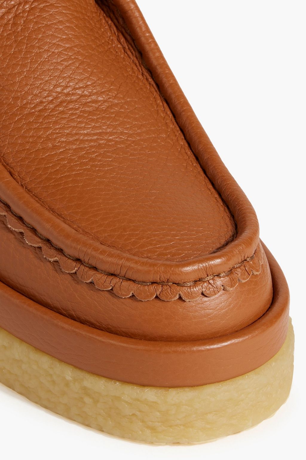 CHLOÉ Jamie pebbled-leather ankle boots