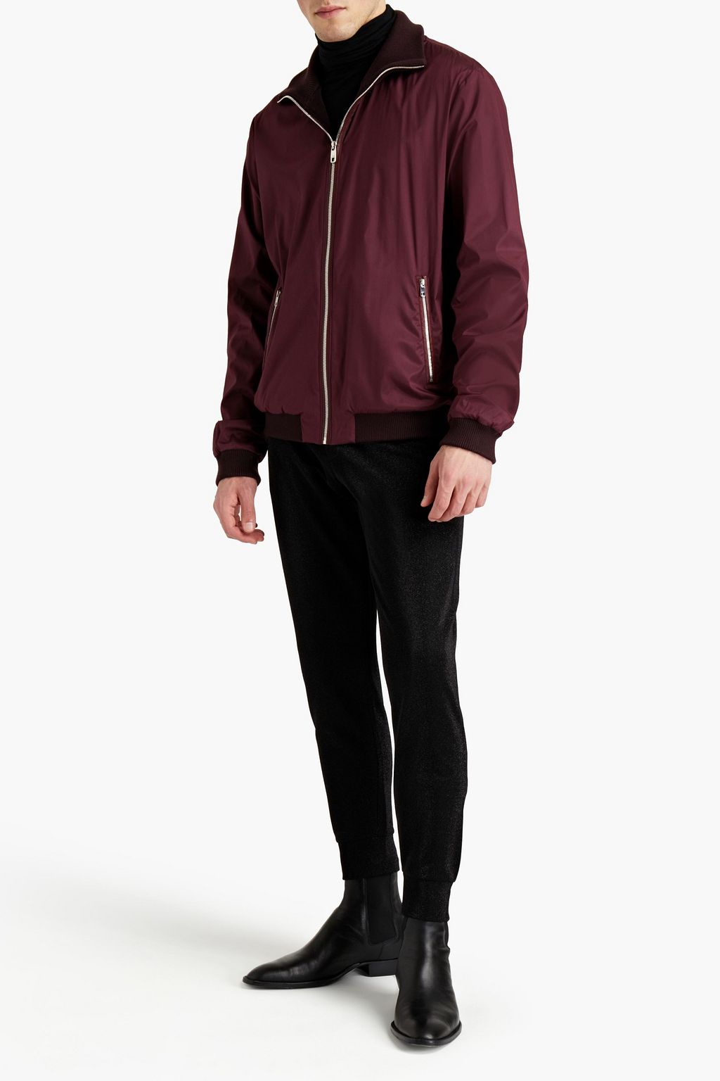 DOLCE&GABBANA Silk-twill bomber jacket