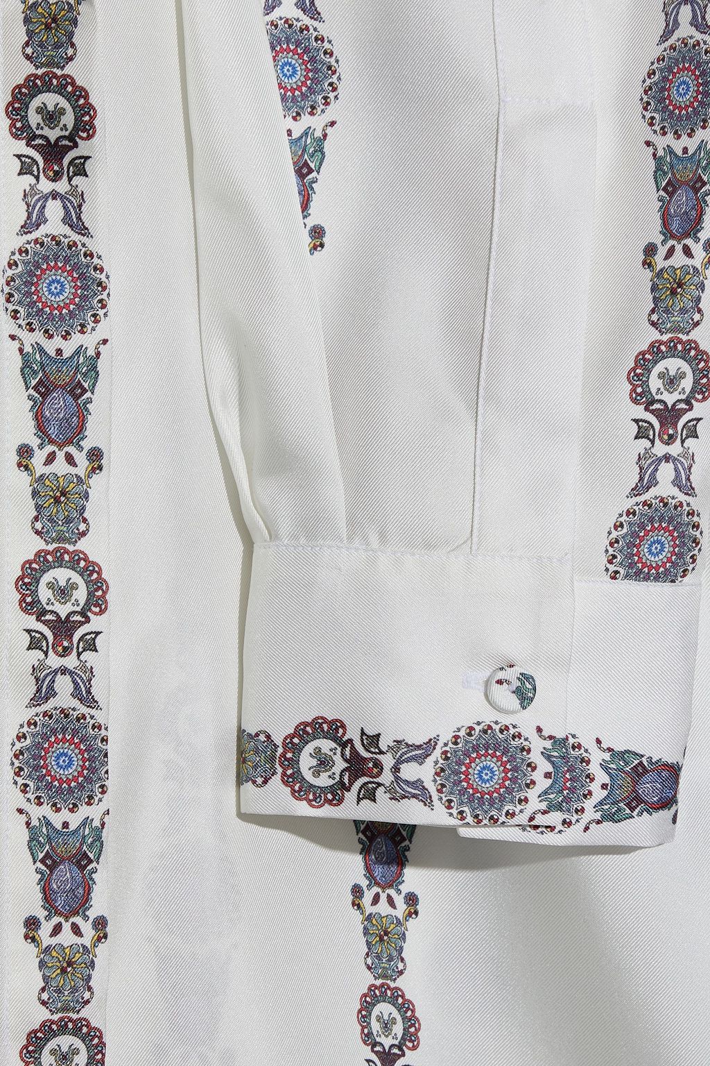 GABRIELA HEARST Henri printed silk satin-twill blouse