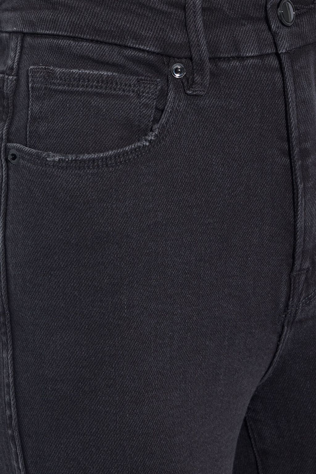 GOOD AMERICAN Good Curve Skinny Crop distressed high-rise skinny jeans