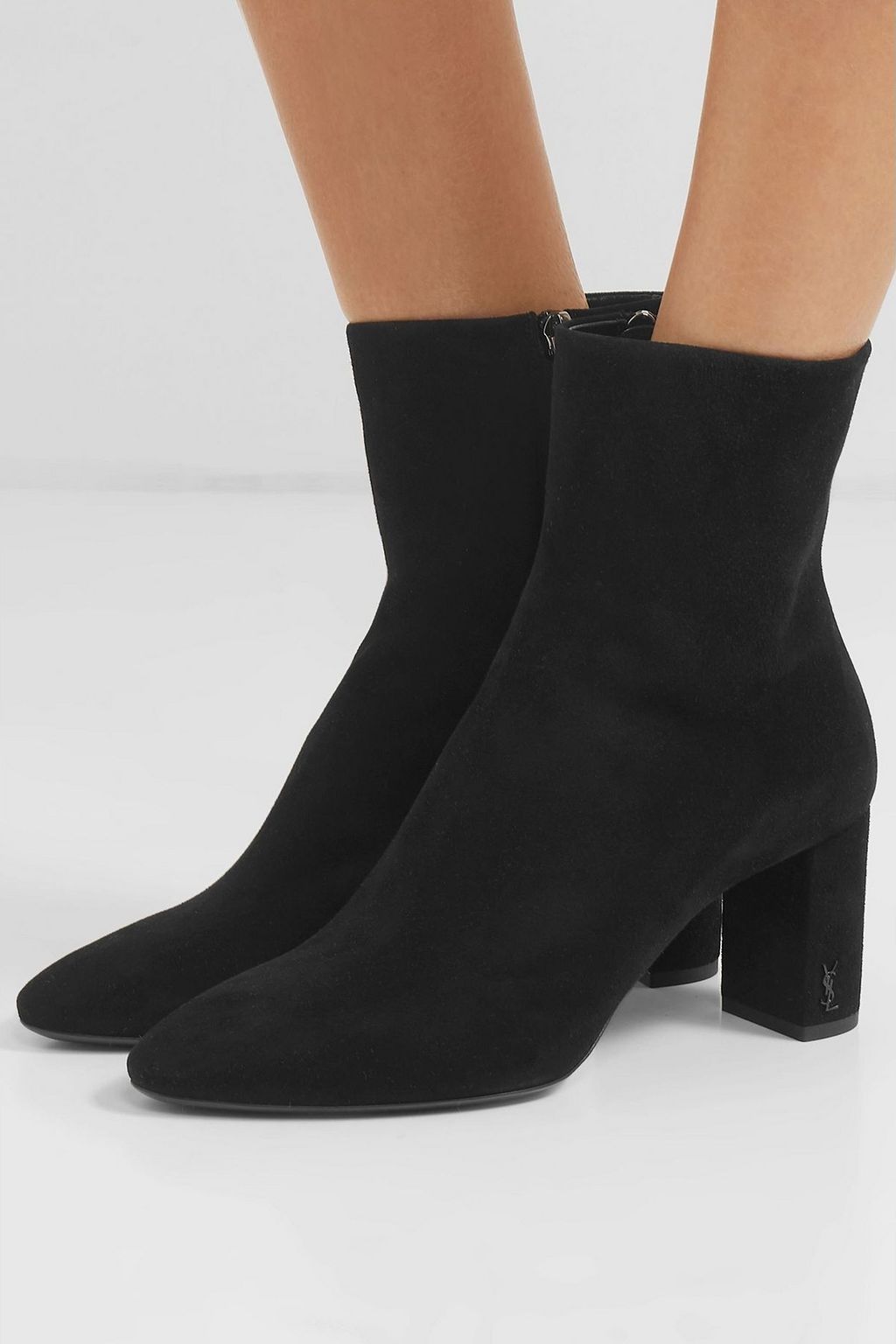 SAINT LAURENT Lou suede ankle boots