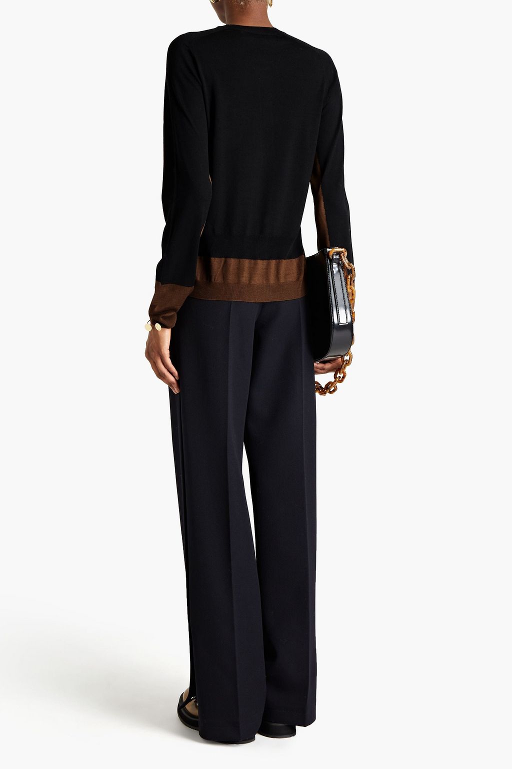 MARNI Two-tone wool cardigan