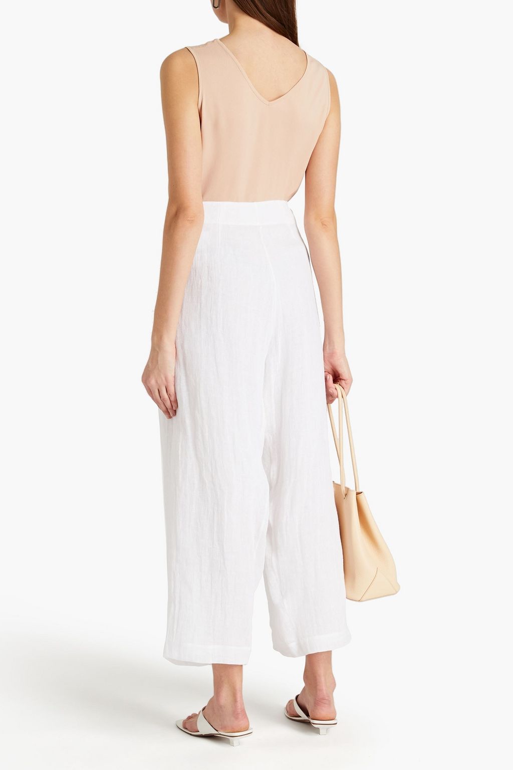 FABIANA FILIPPI Bead-embellished crepe de chine top