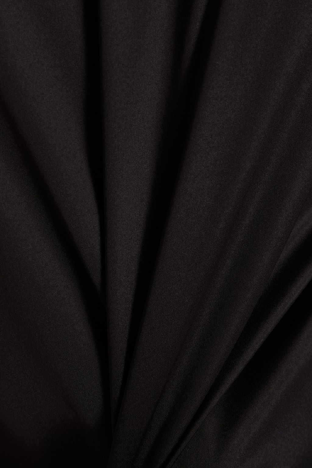 FABIANA FILIPPI Jersey-paneled silk-blend satin top