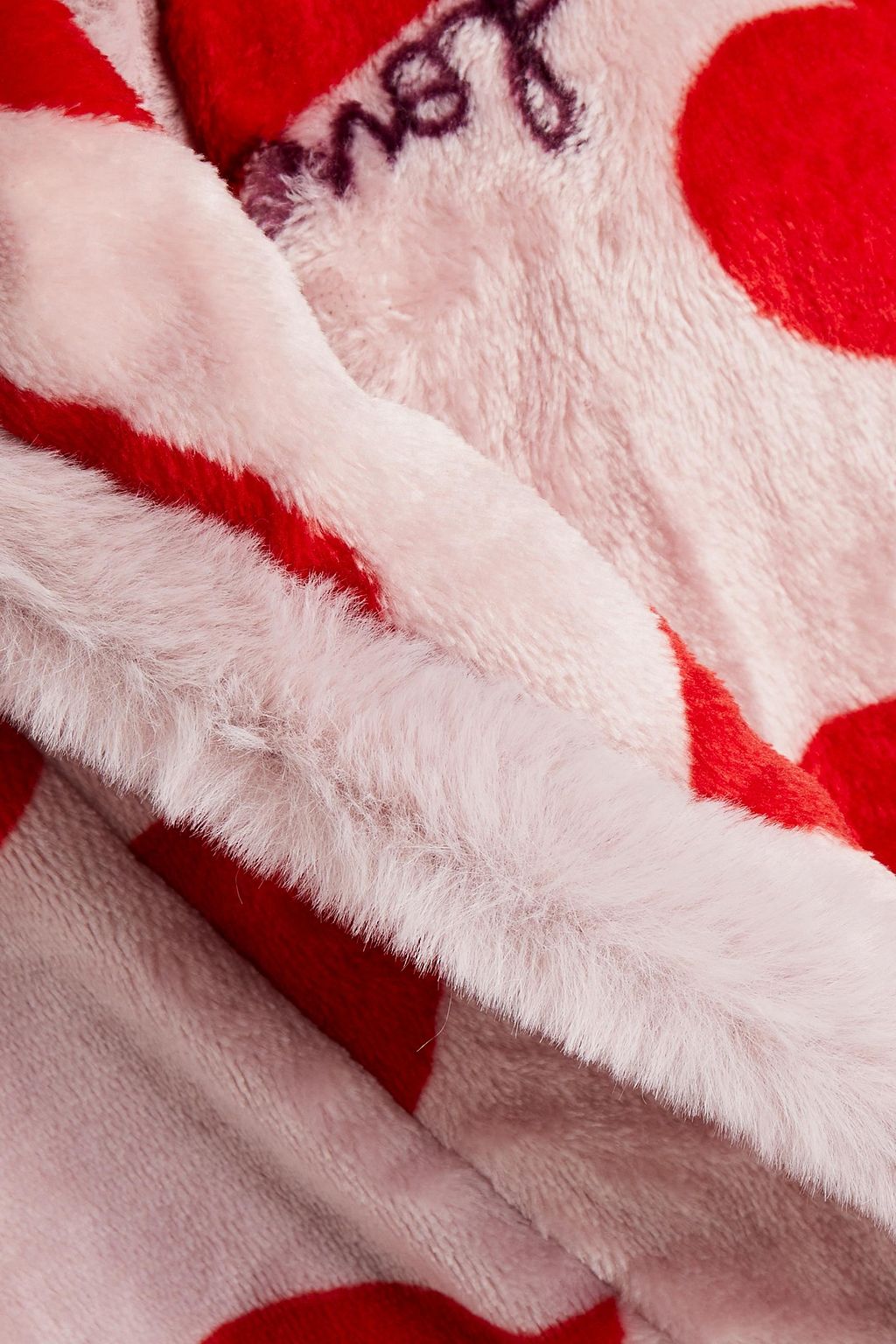 DKNY Zebra-print fleece robe