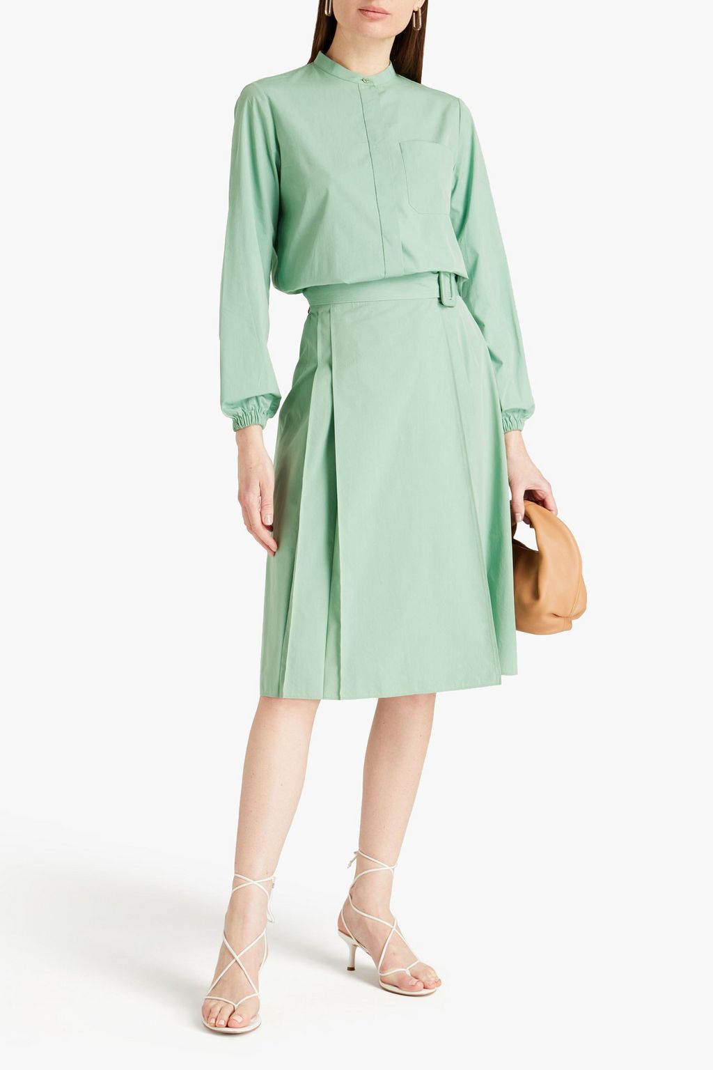 LORO PIANA Leonora cotton and silk-blend top