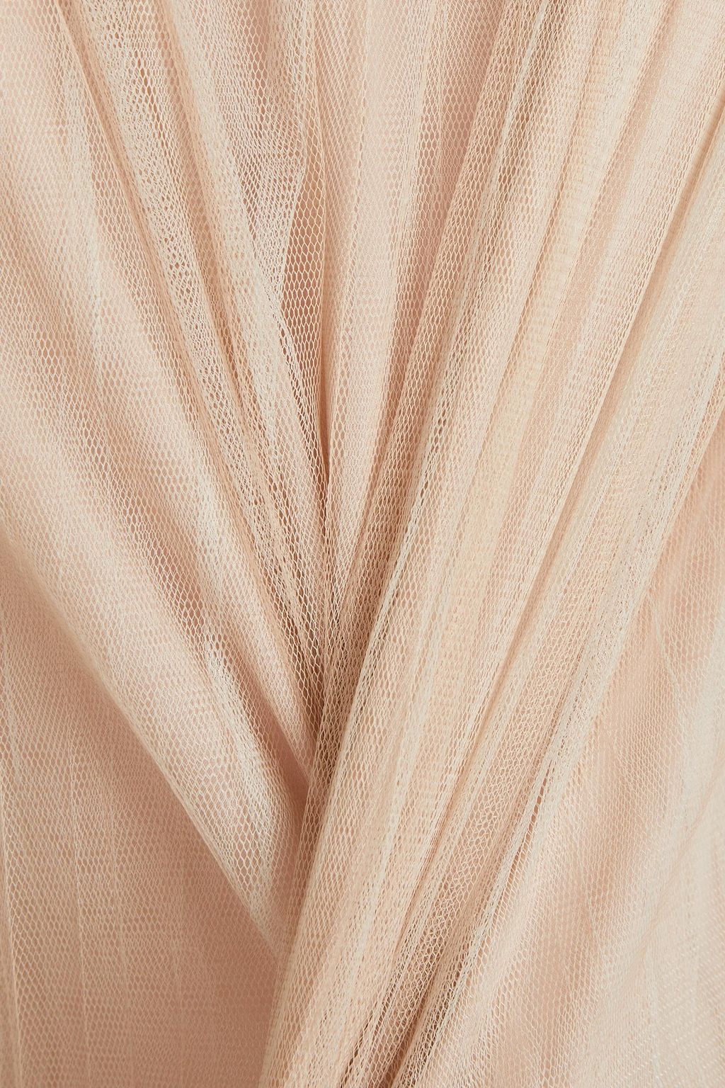 FABIANA FILIPPI Bead-embellished plissé-tulle top